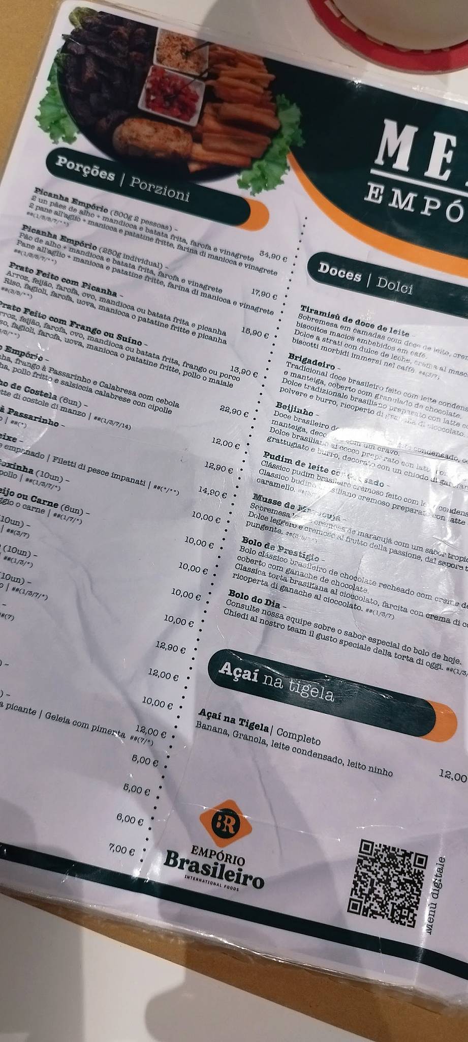Menu di Empório Brasileiro 