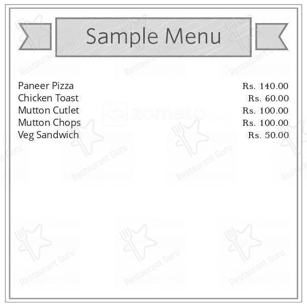 Enjoy Bakery menu
