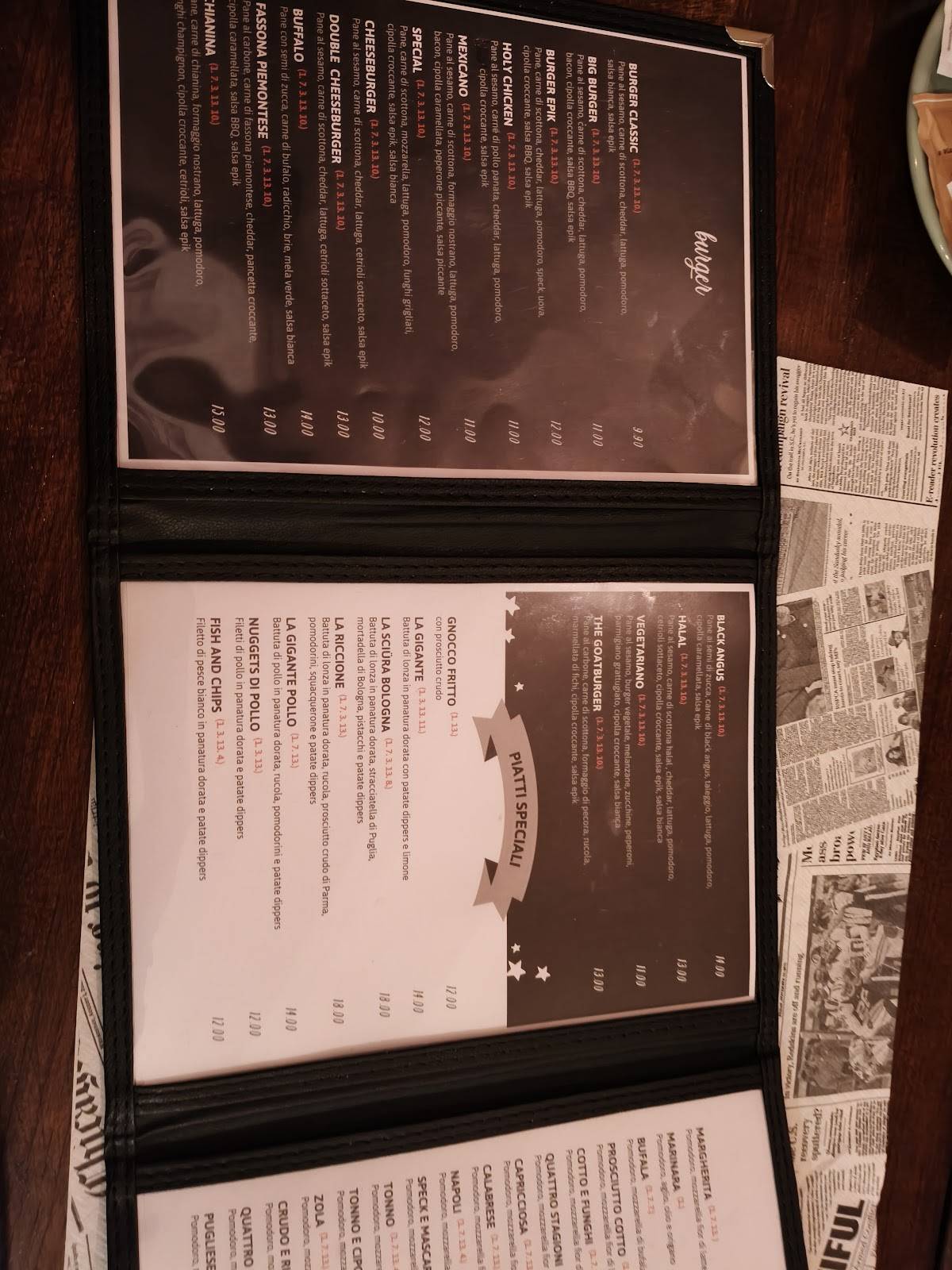 Menu di Epik RistoPub 