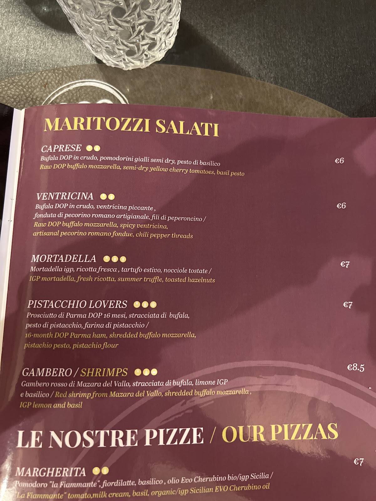 Menu di Era Ora Ortigia 