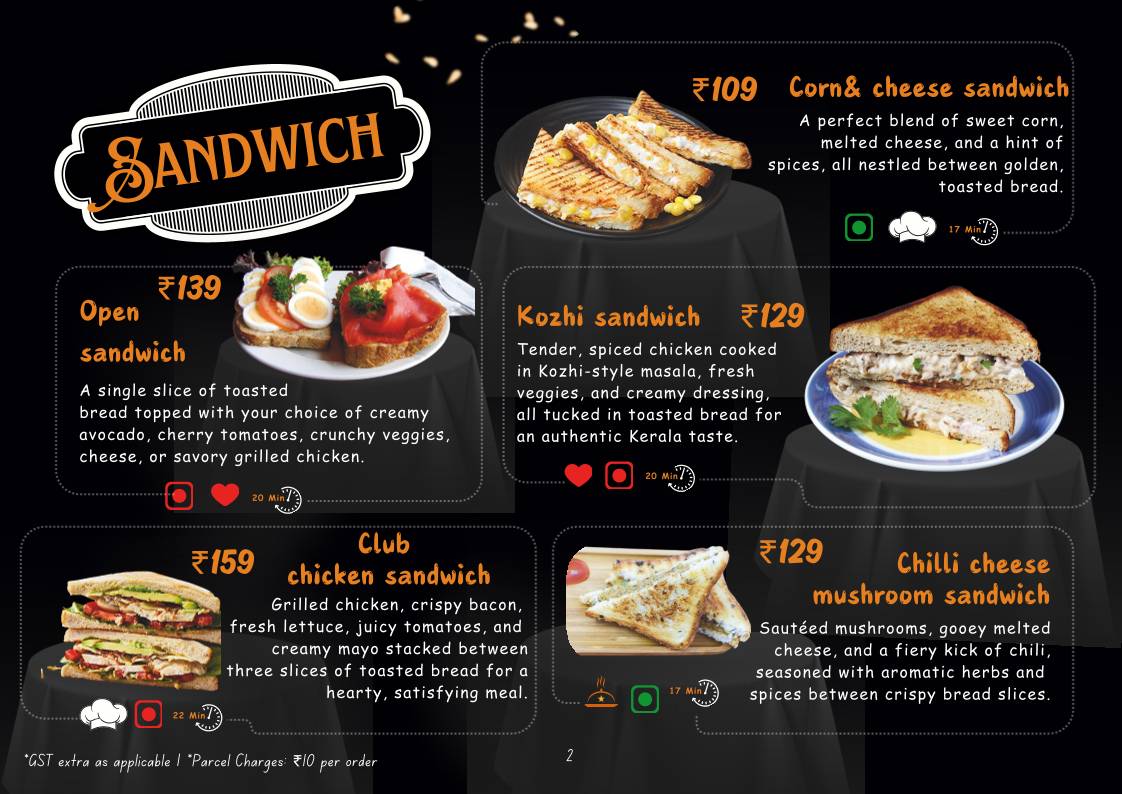 9 To 99 What The Food menu