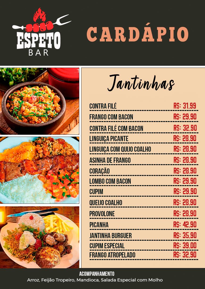 Espeto Bar cardápio