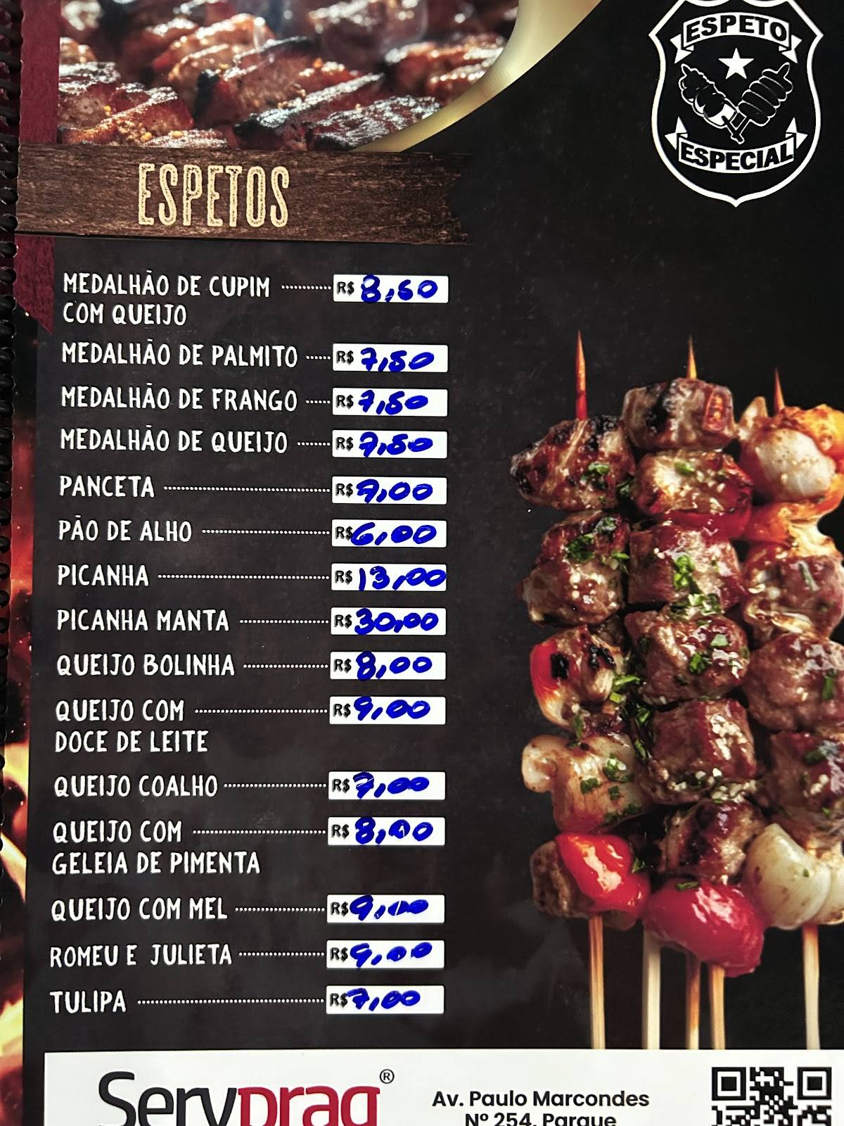 Espeto Especial Ildo - Churrascaria de Espetinho cardápio