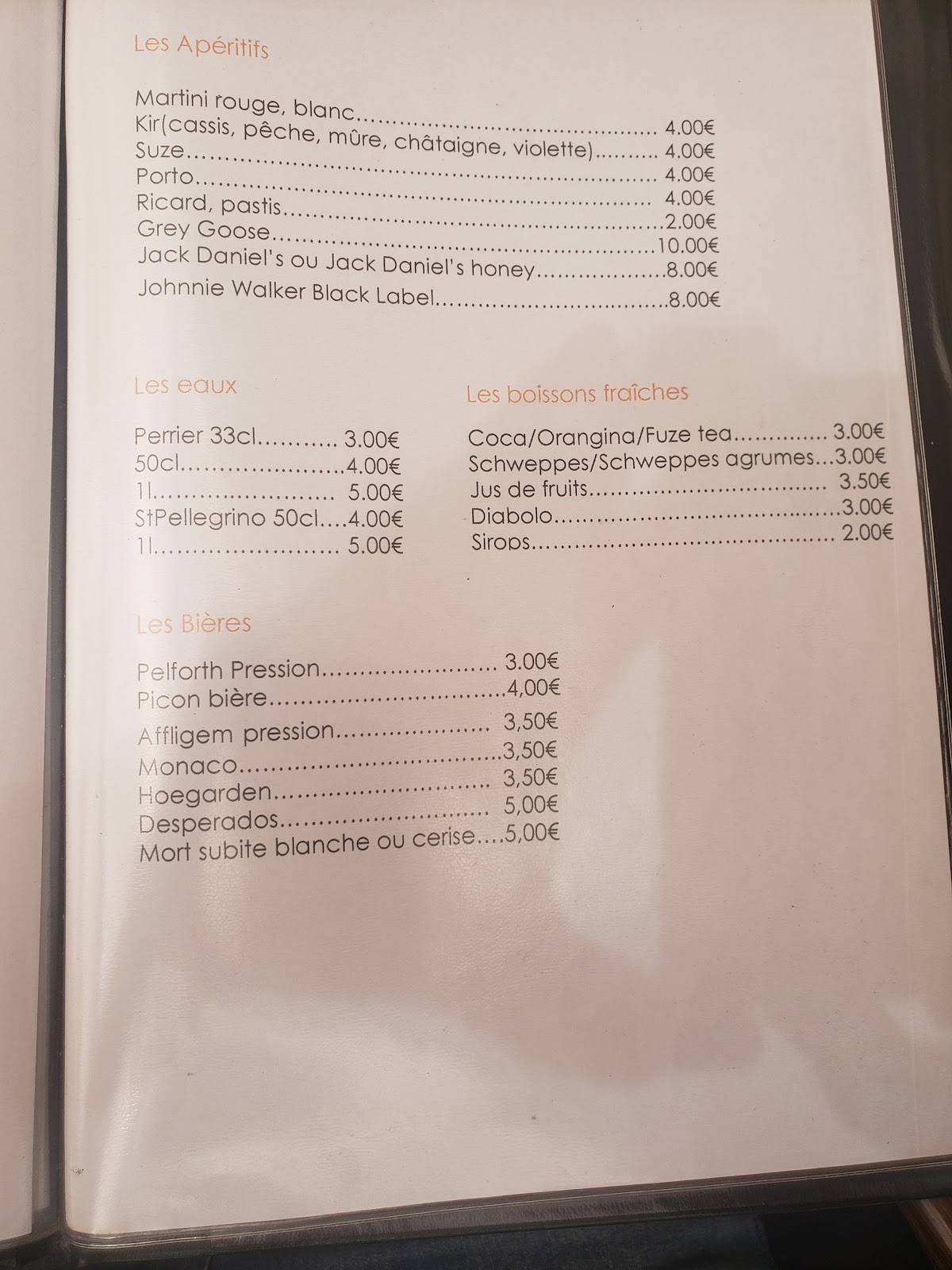 Menu de Ever'in