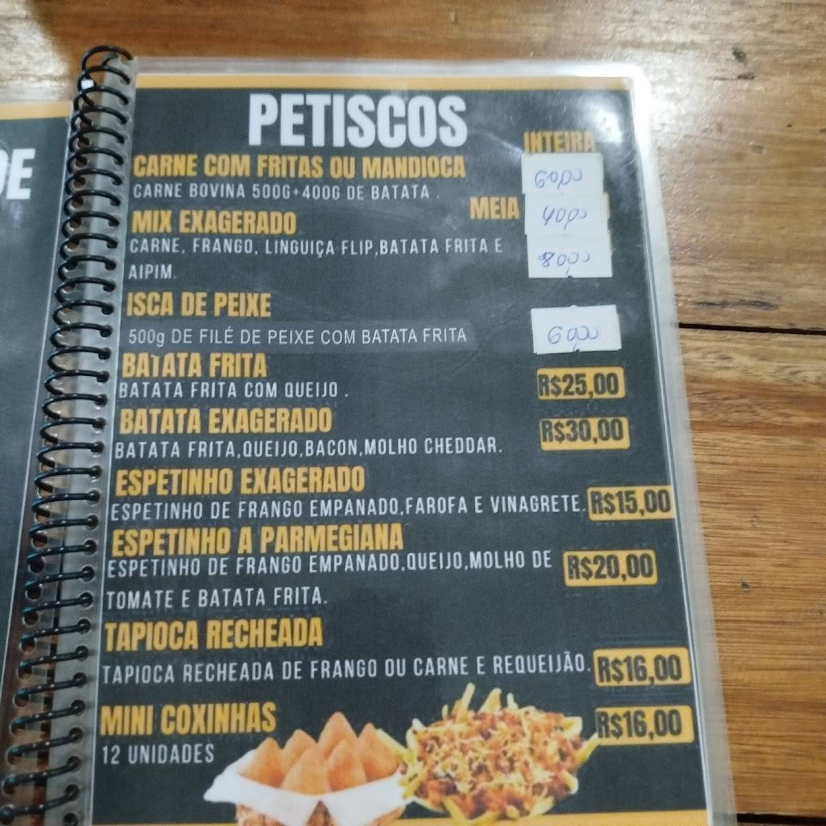 Exagerado Restaurante e Choperia cardápio