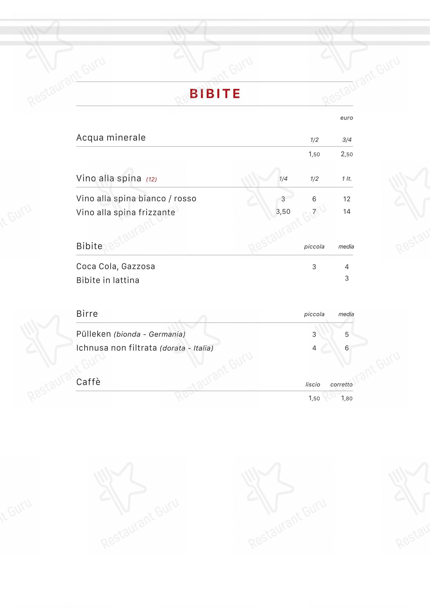Menu per Extè ristorante