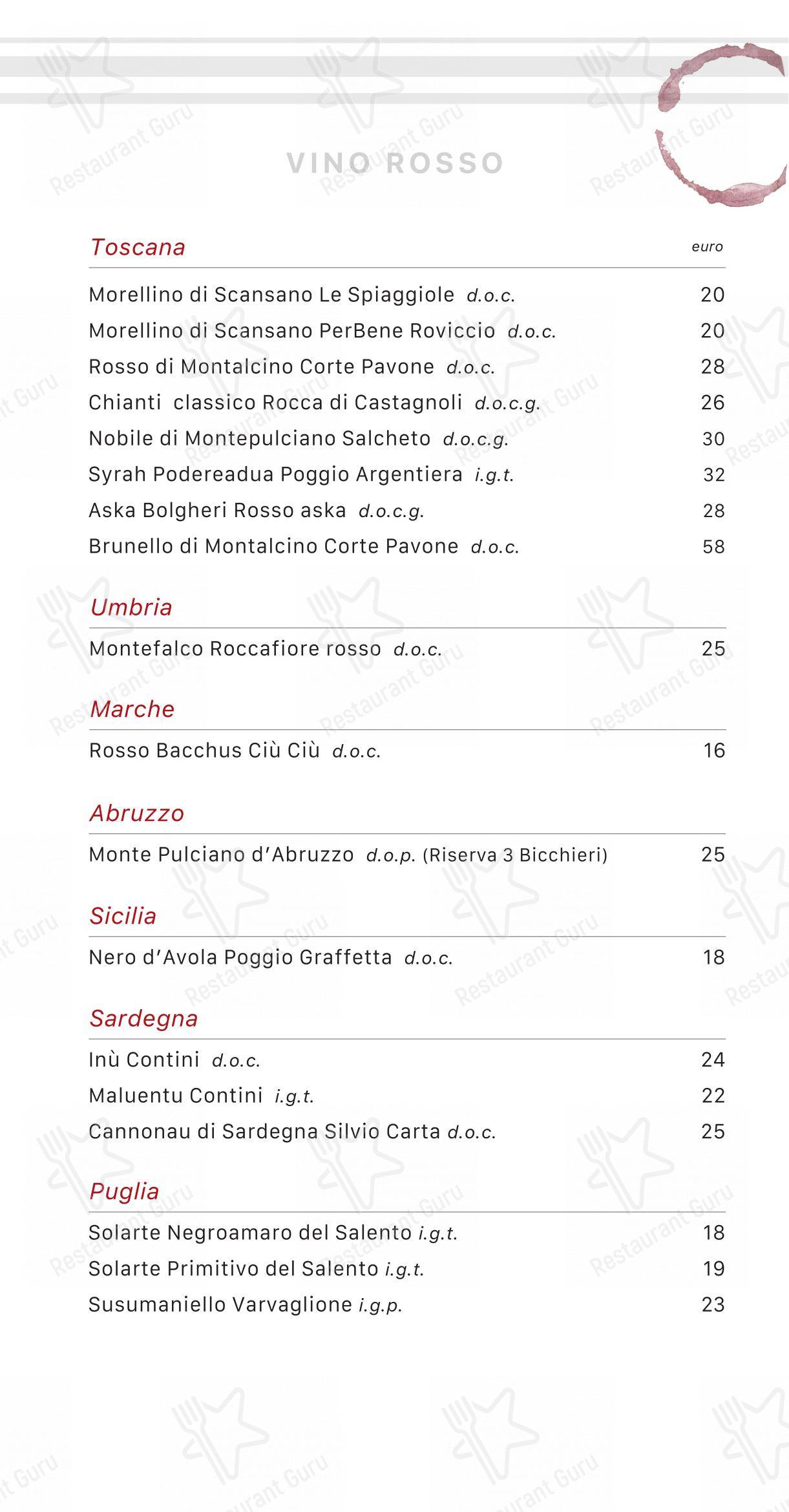 Menu per Extè in Zanica