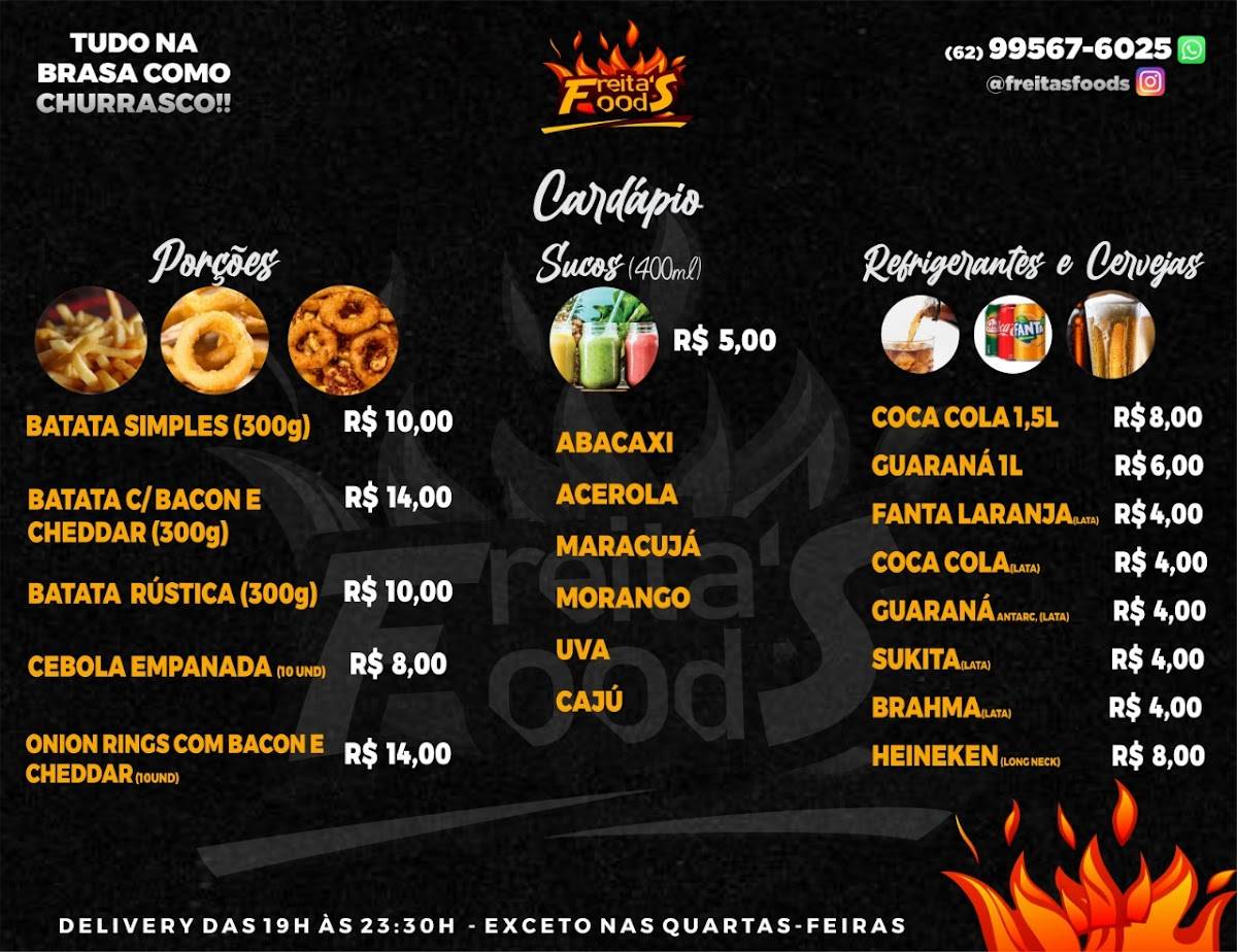 FREITAS FOODS cardápio