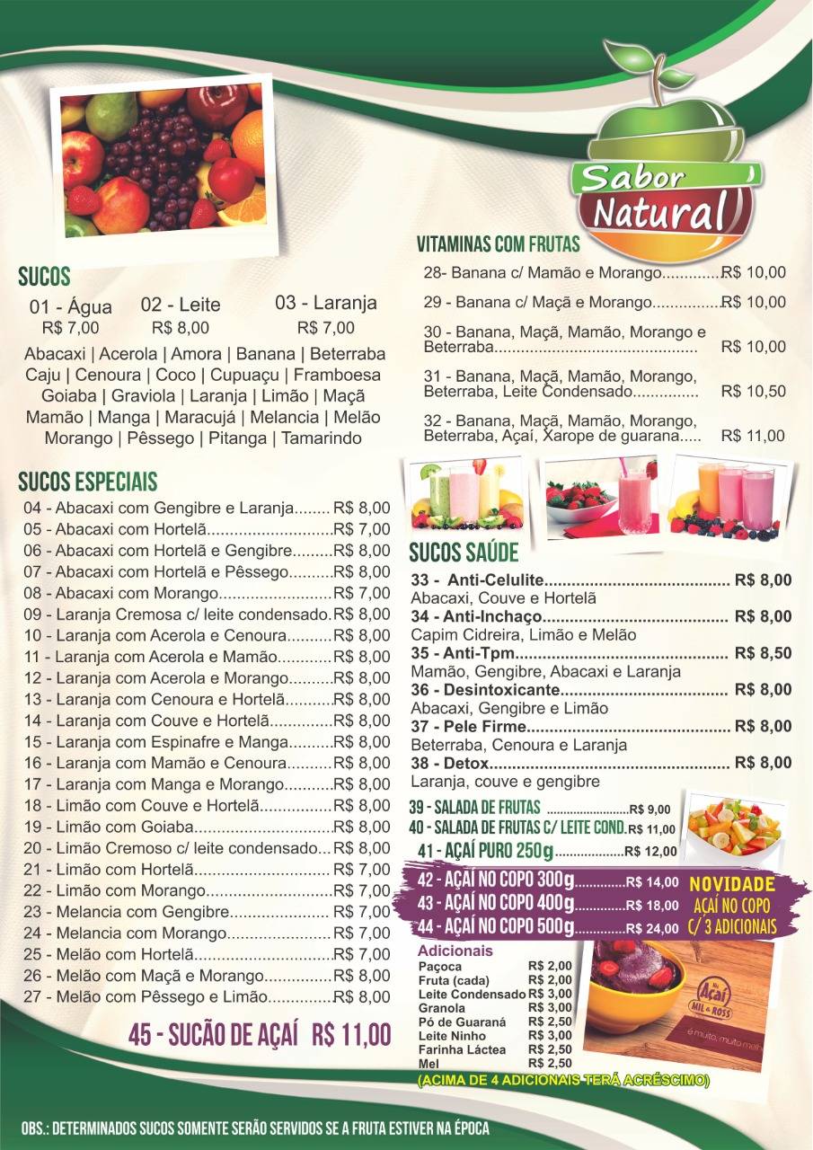 Fabrica da Pizza cardápio