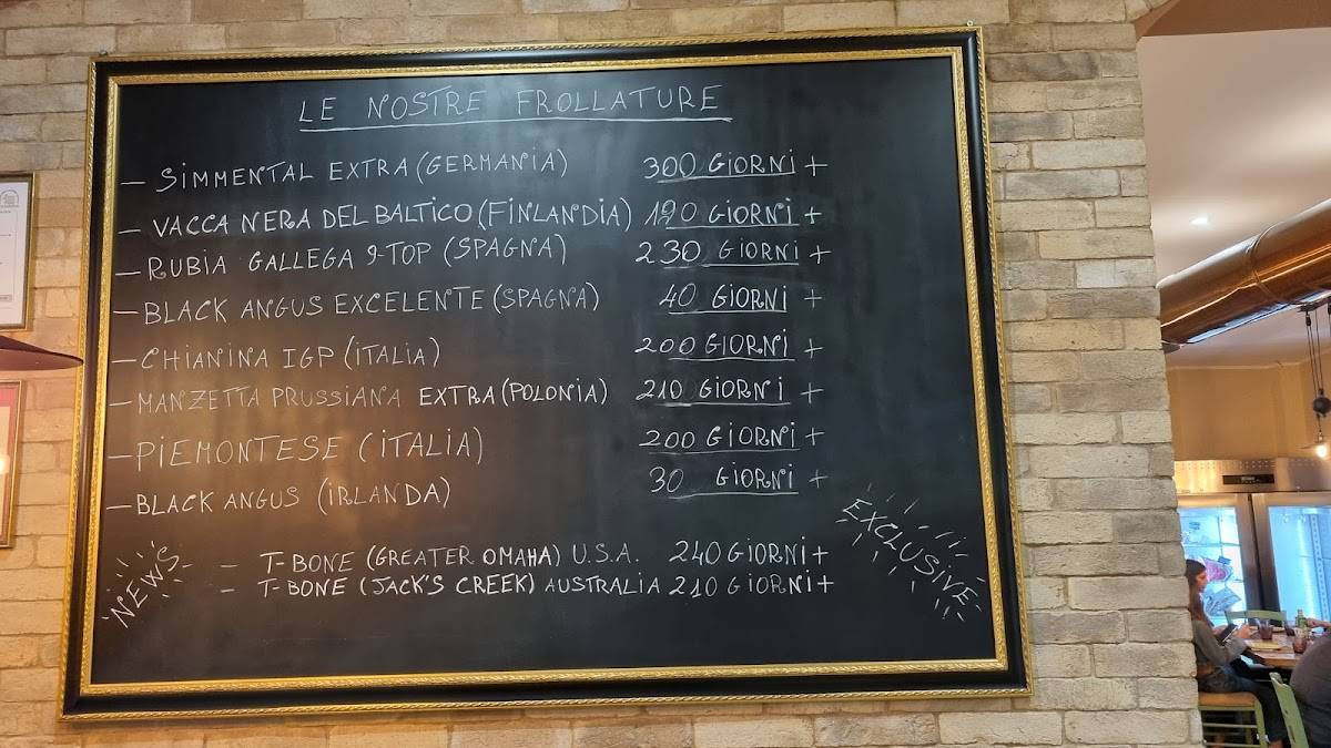 Menu di Falstaff Steakhouse 