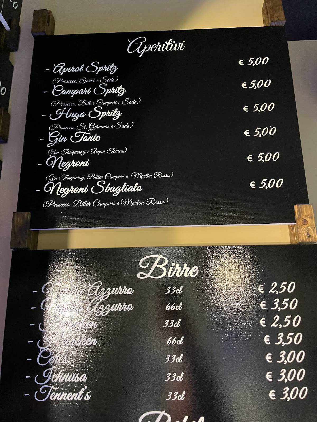Menu di Fariná 