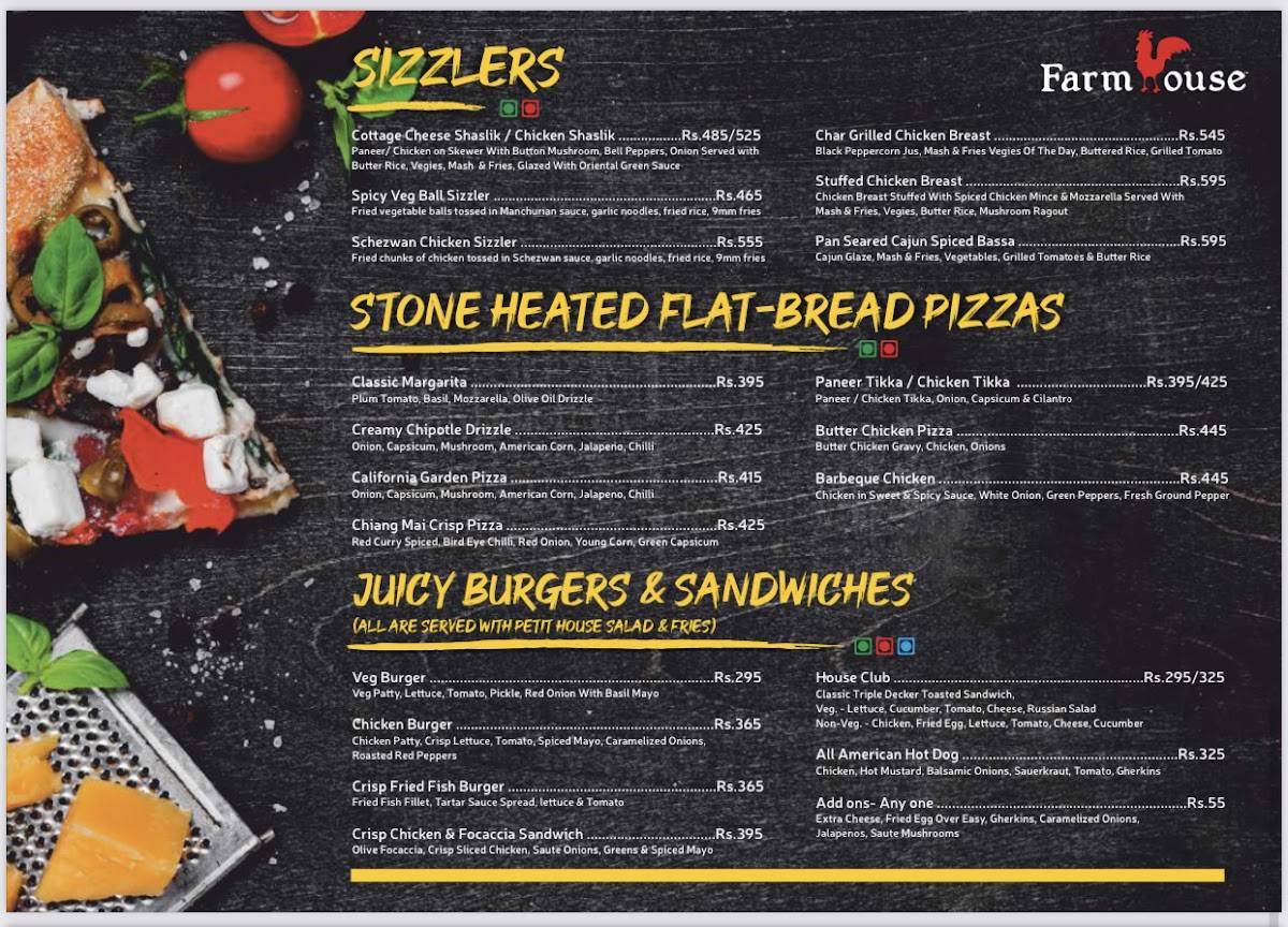 Farmhouse Village menu