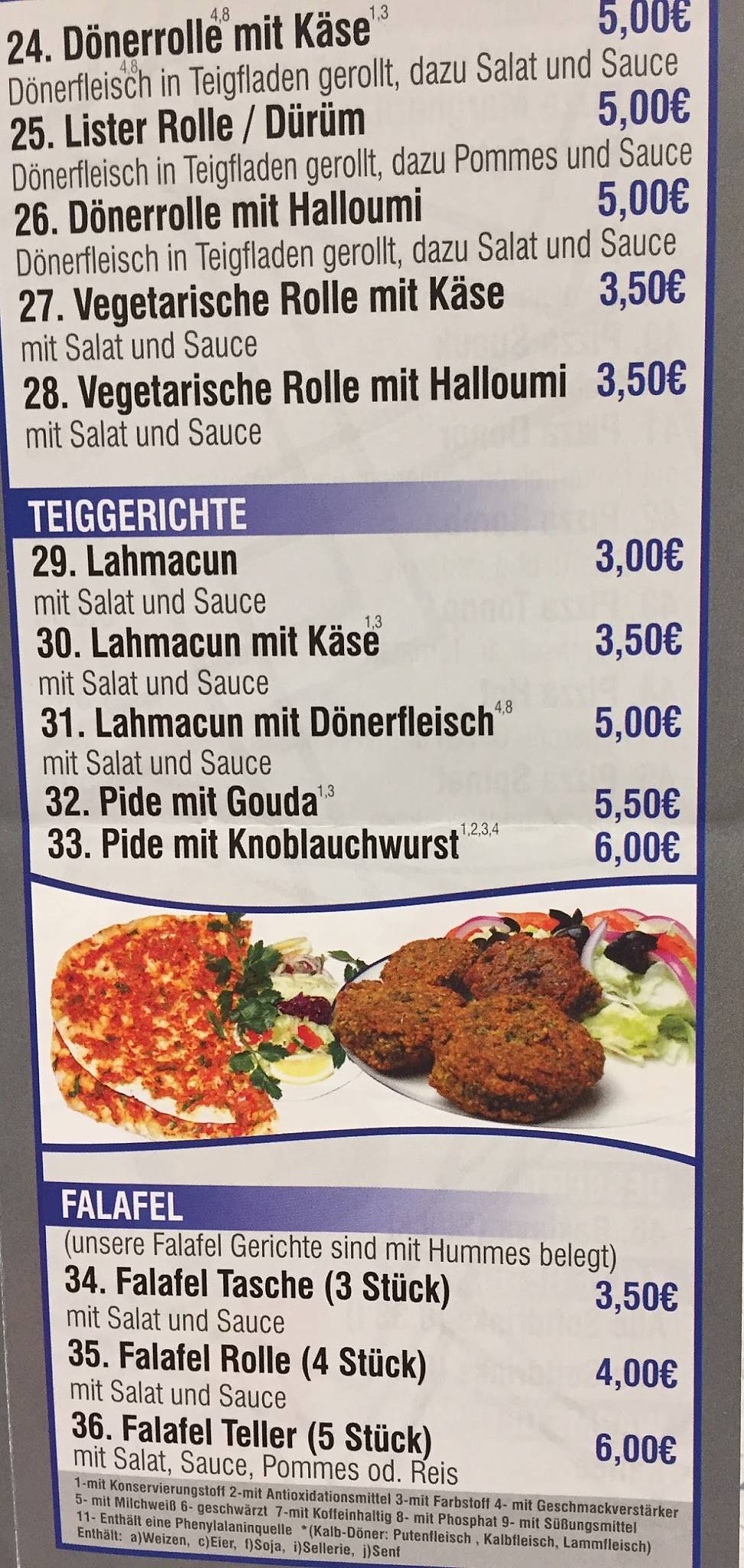 Speisekarte von Lister Döner fast Food Hannover Lister Pl 1