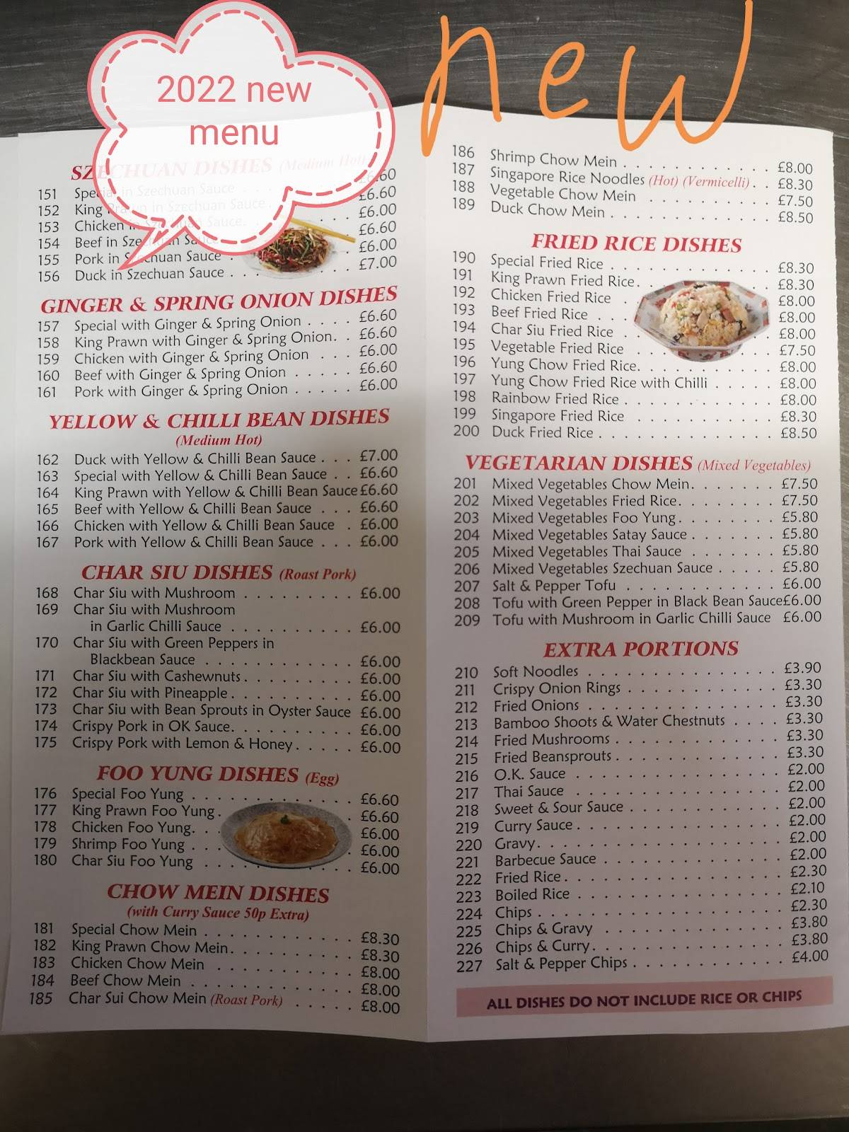 Menu at Lotus Chinese fast food, Ulverston
