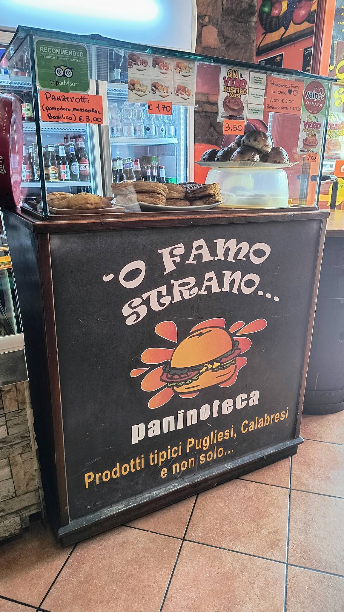 Menu di 'O Famo Strano 