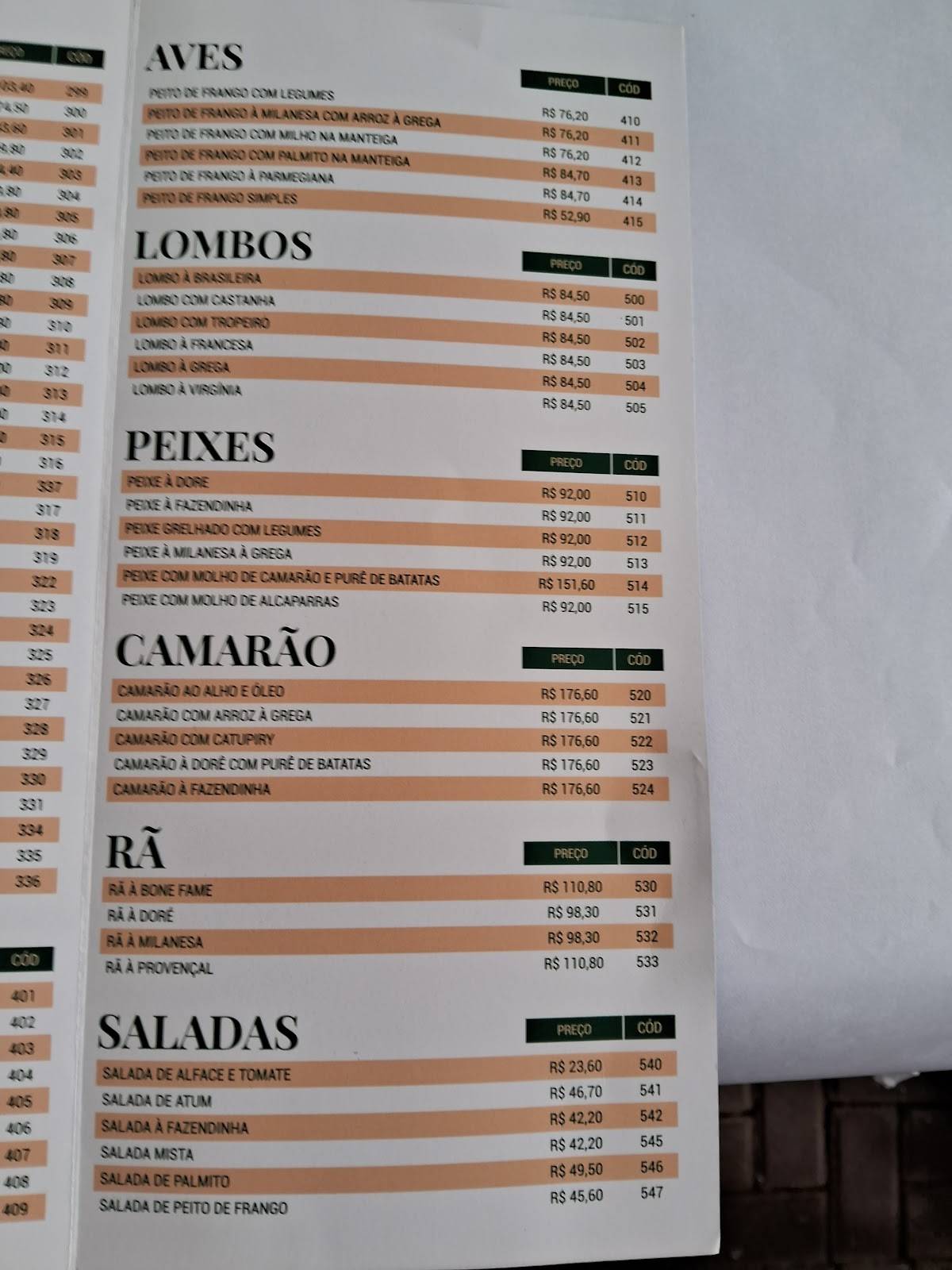 Pizzaria & Restaurante Fazendinha cardápio