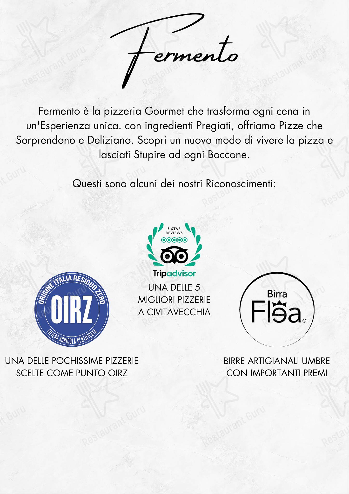 Menu di Fermento Gourmet 
