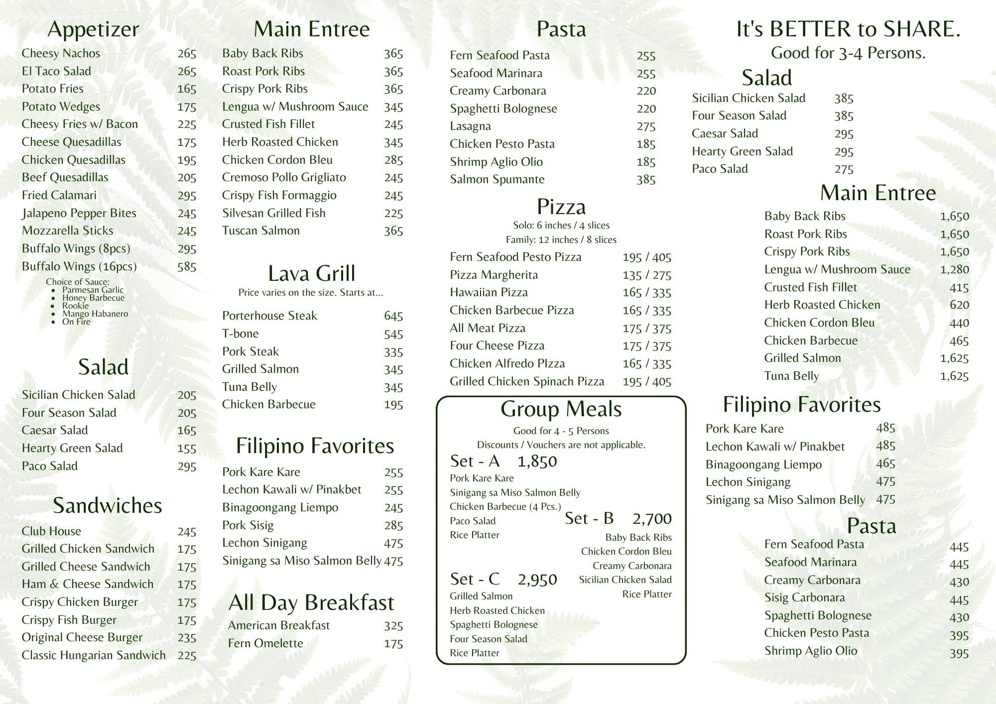 menu-at-ferns-caf-restaurant-san-pablo-city