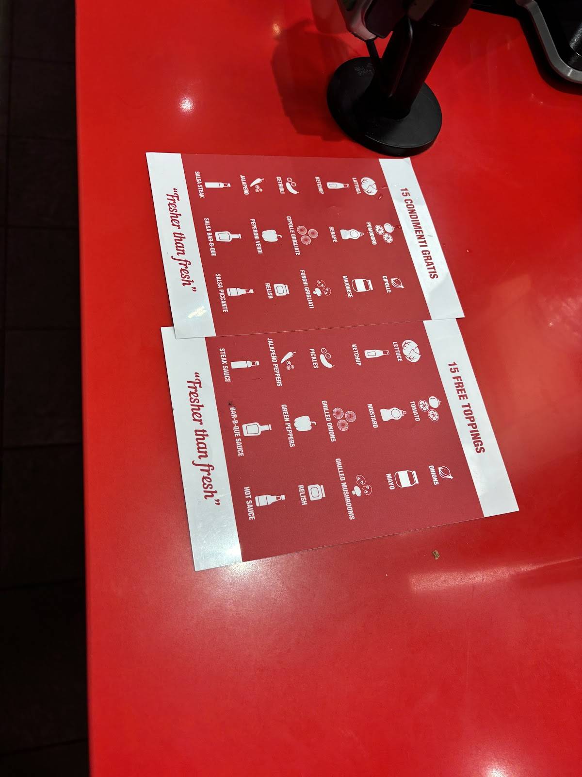 Menu di Five Guys 