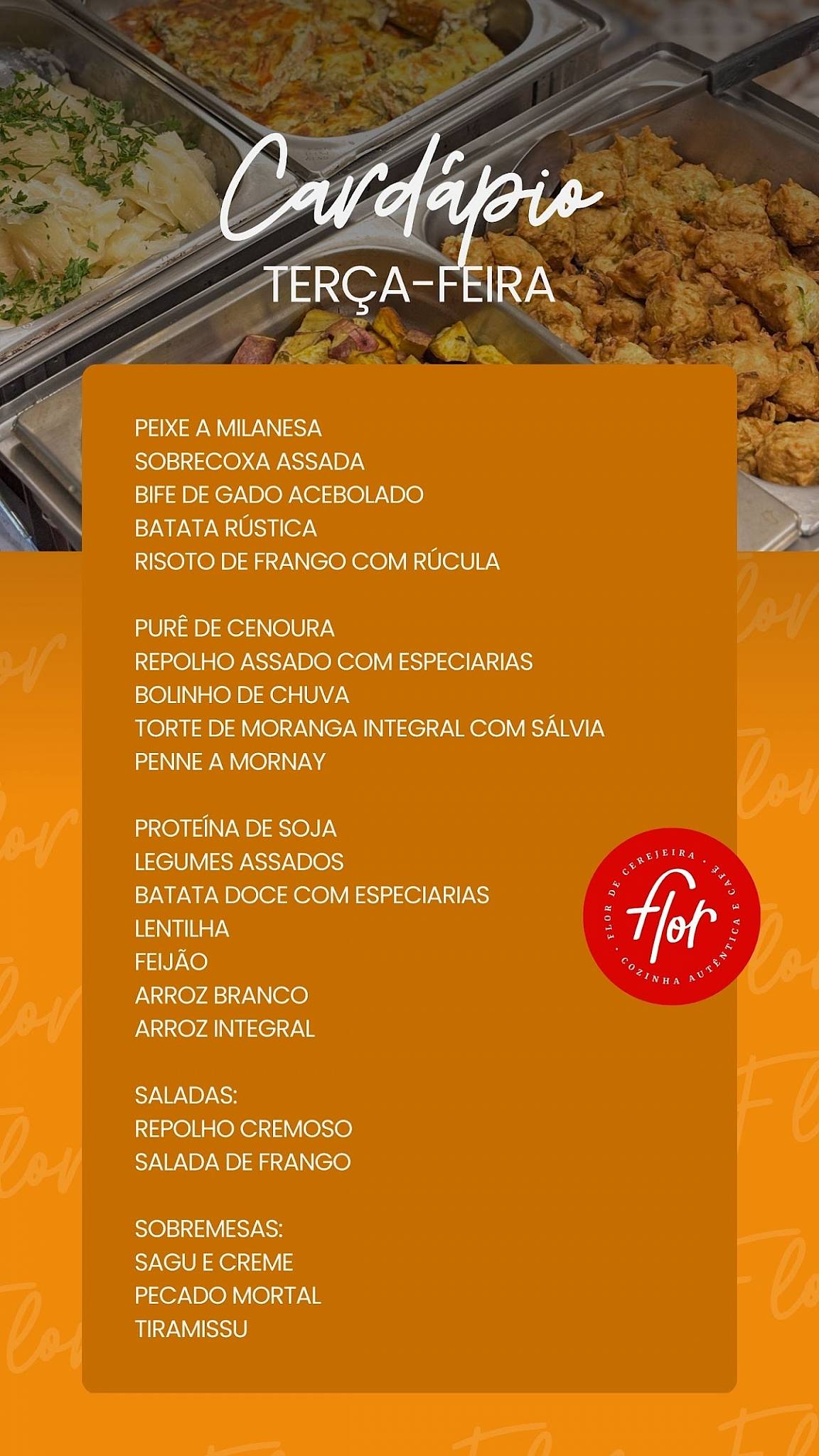 Flor de Cerejeira - Restaurante / Buffet / Saudável cardápio