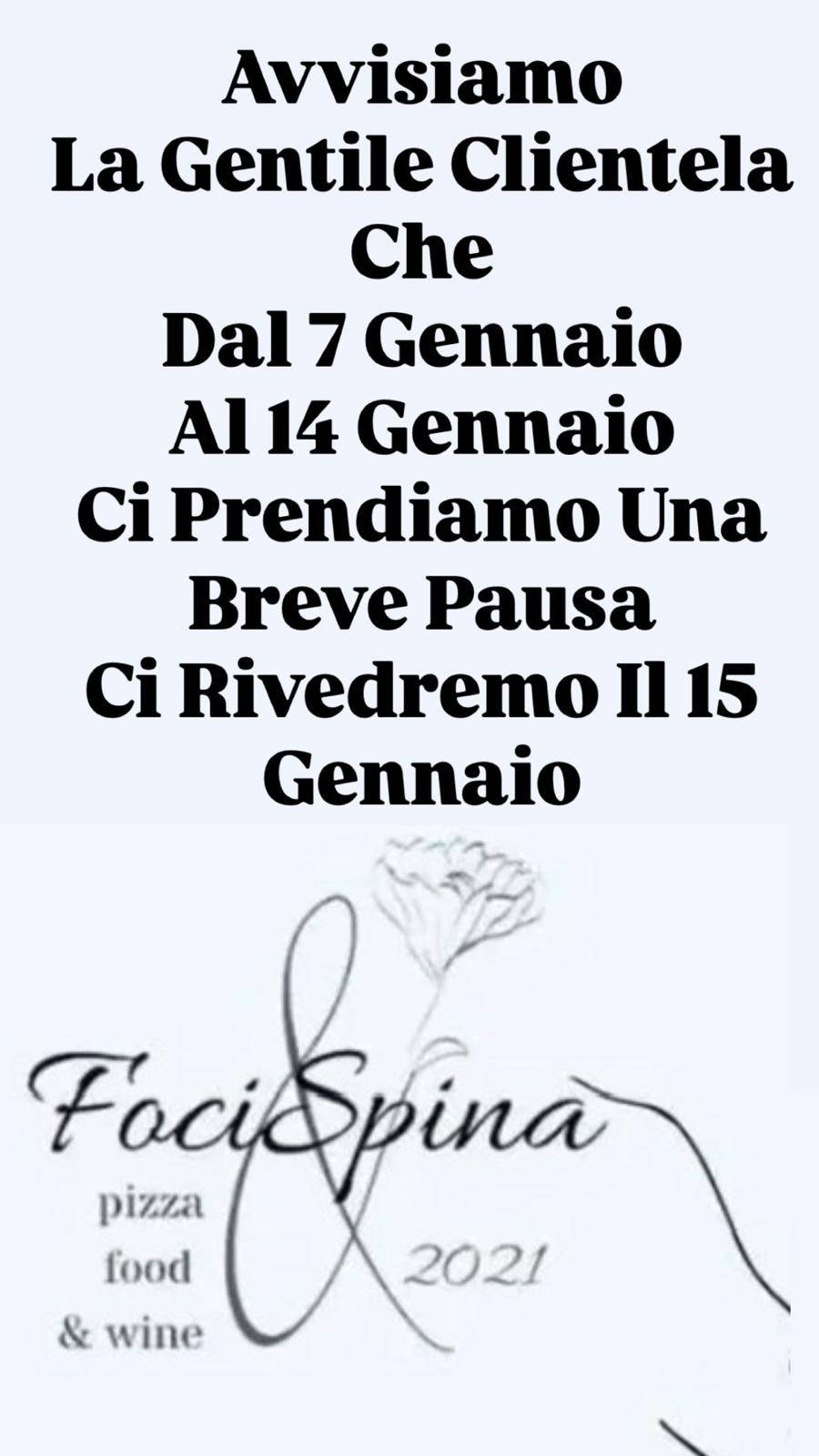 Menu di FociSpina 