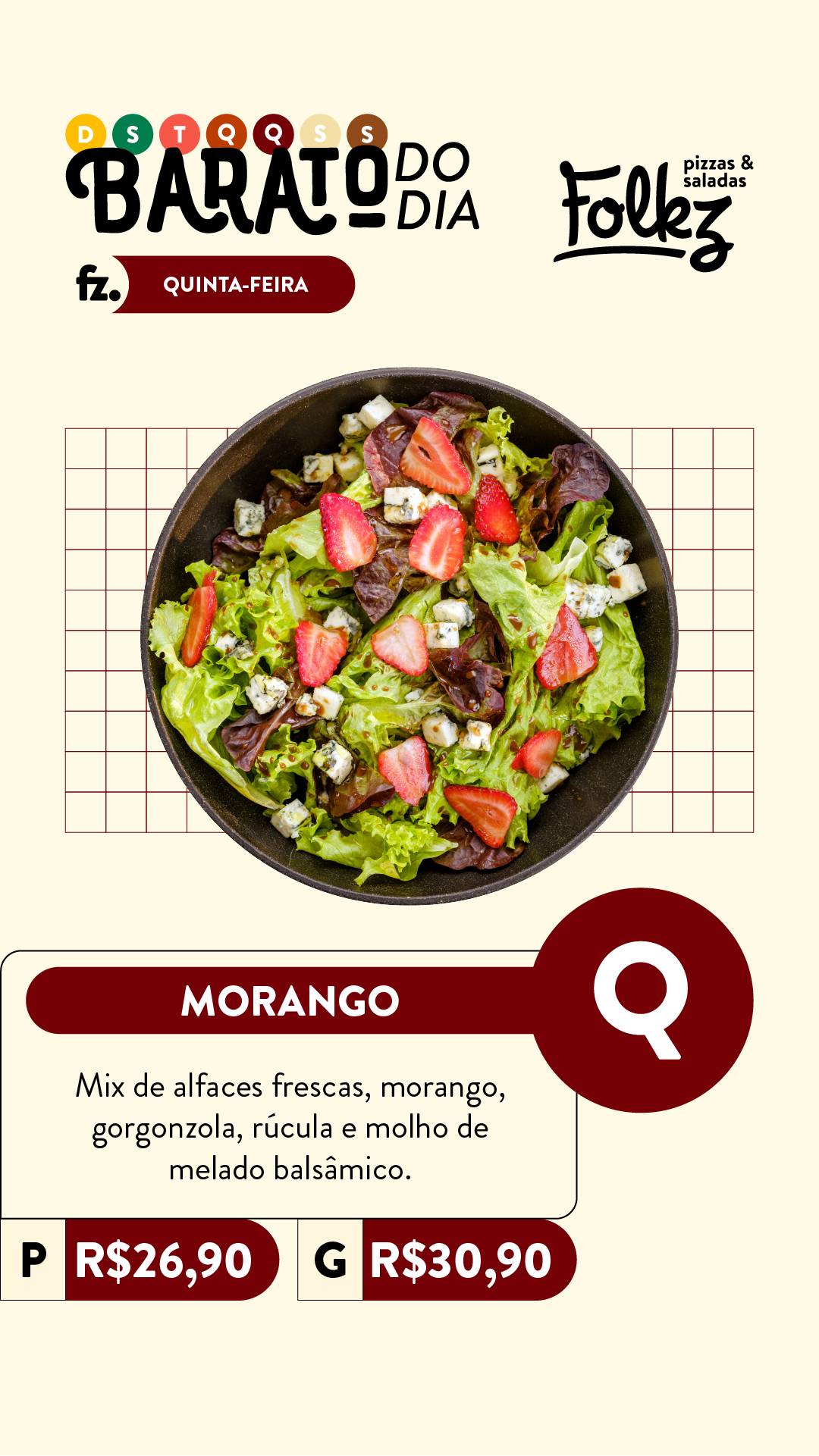 Folkz Pizzas & Saladas cardápio