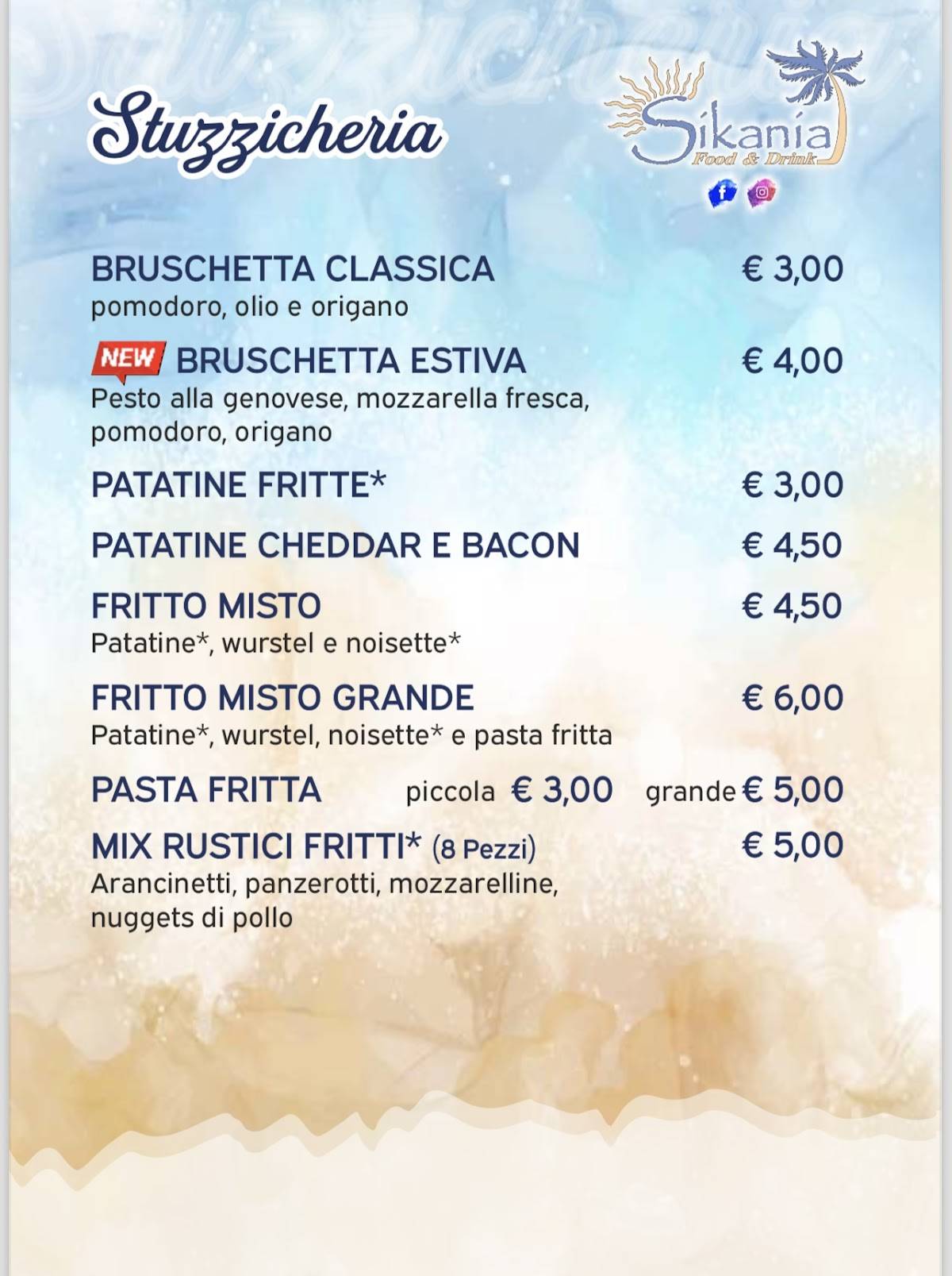 Menu di Sikania RistoPub 