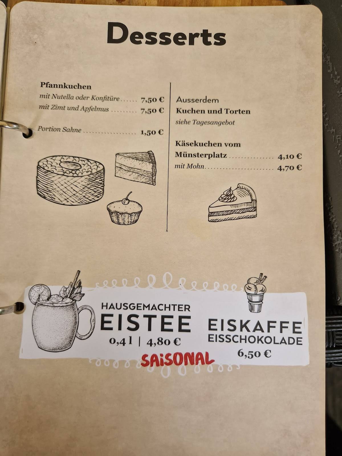 Menu de time out