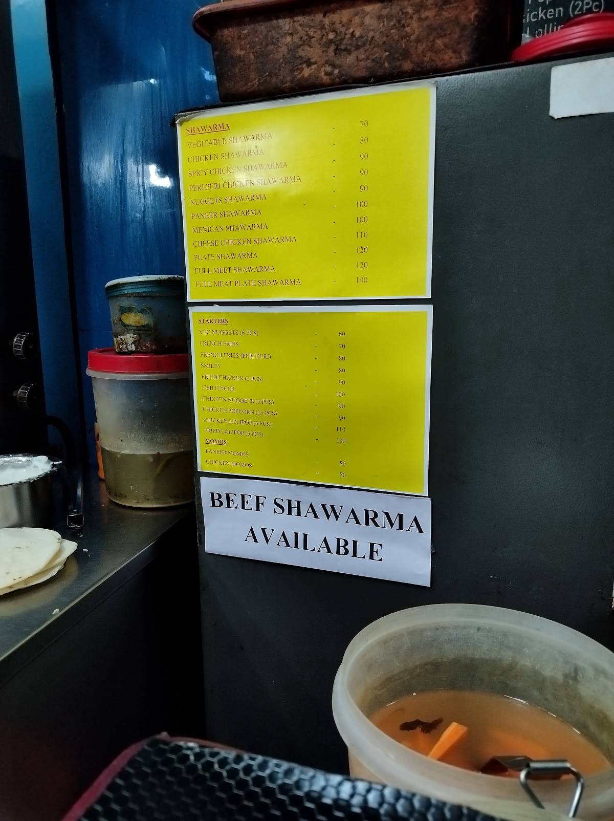 Fruit Mix Shawarma menu