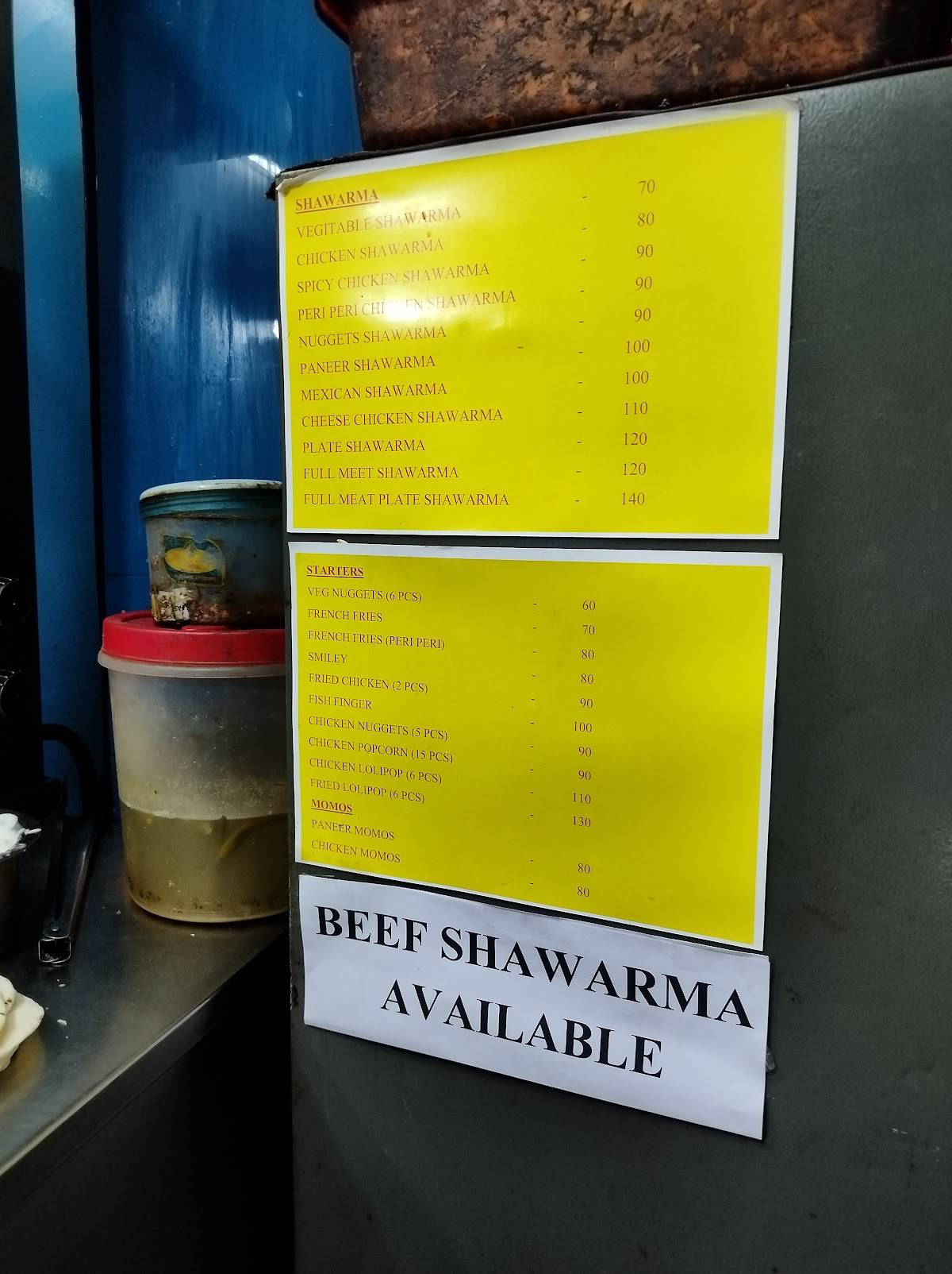Fruit Mix Shawarma menu
