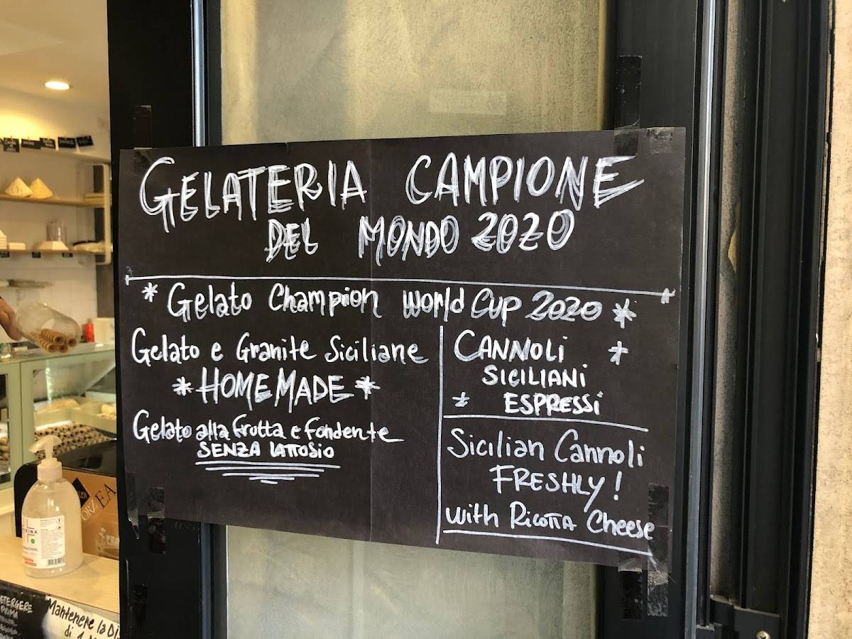 Menu di Galeteria Pasticceria Crepes 