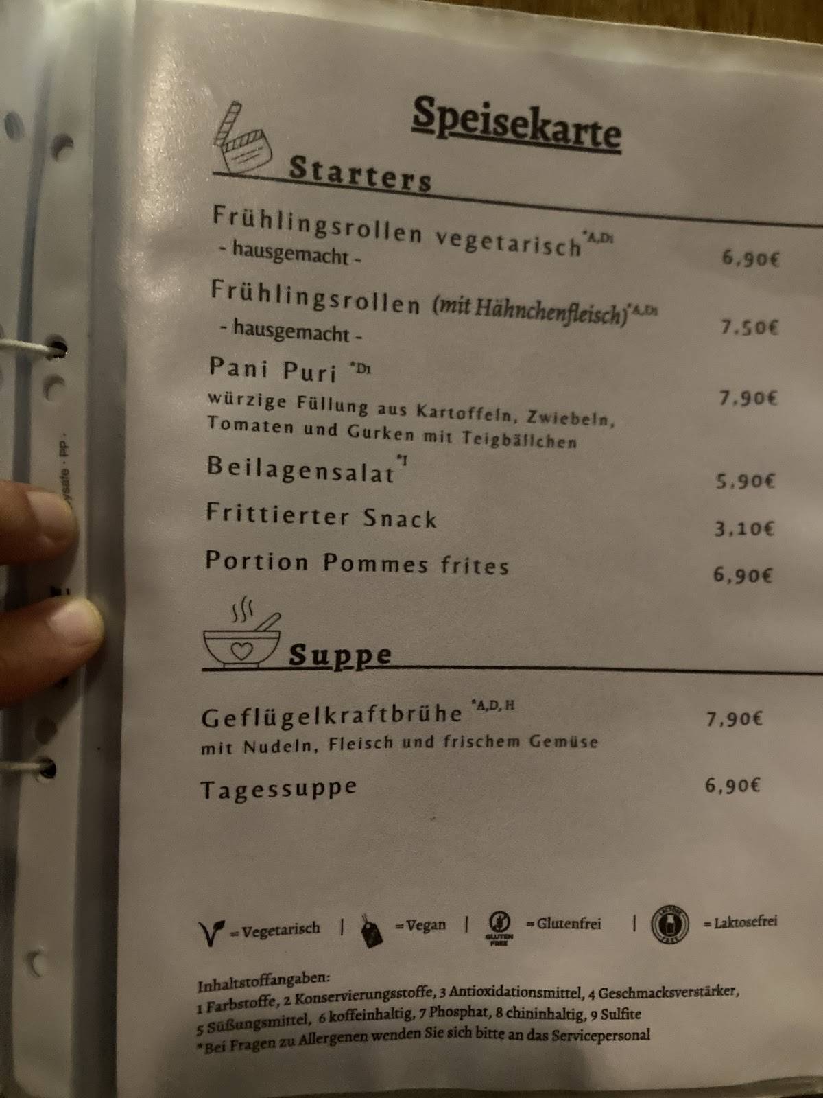 Menu de Gasthaus "Alter Simpl"
