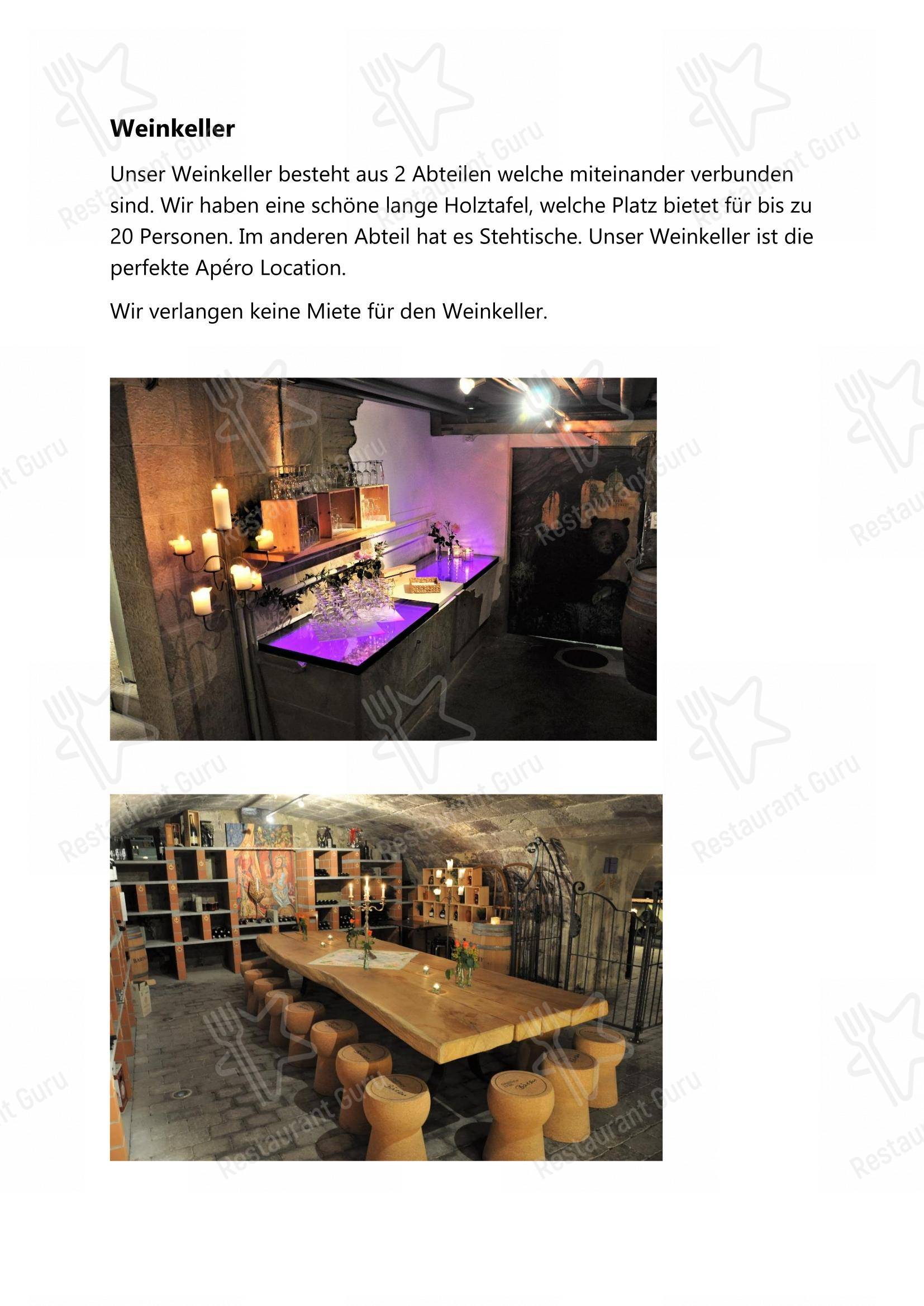 Menu di Gasthof Bären Rapperswil - Детское