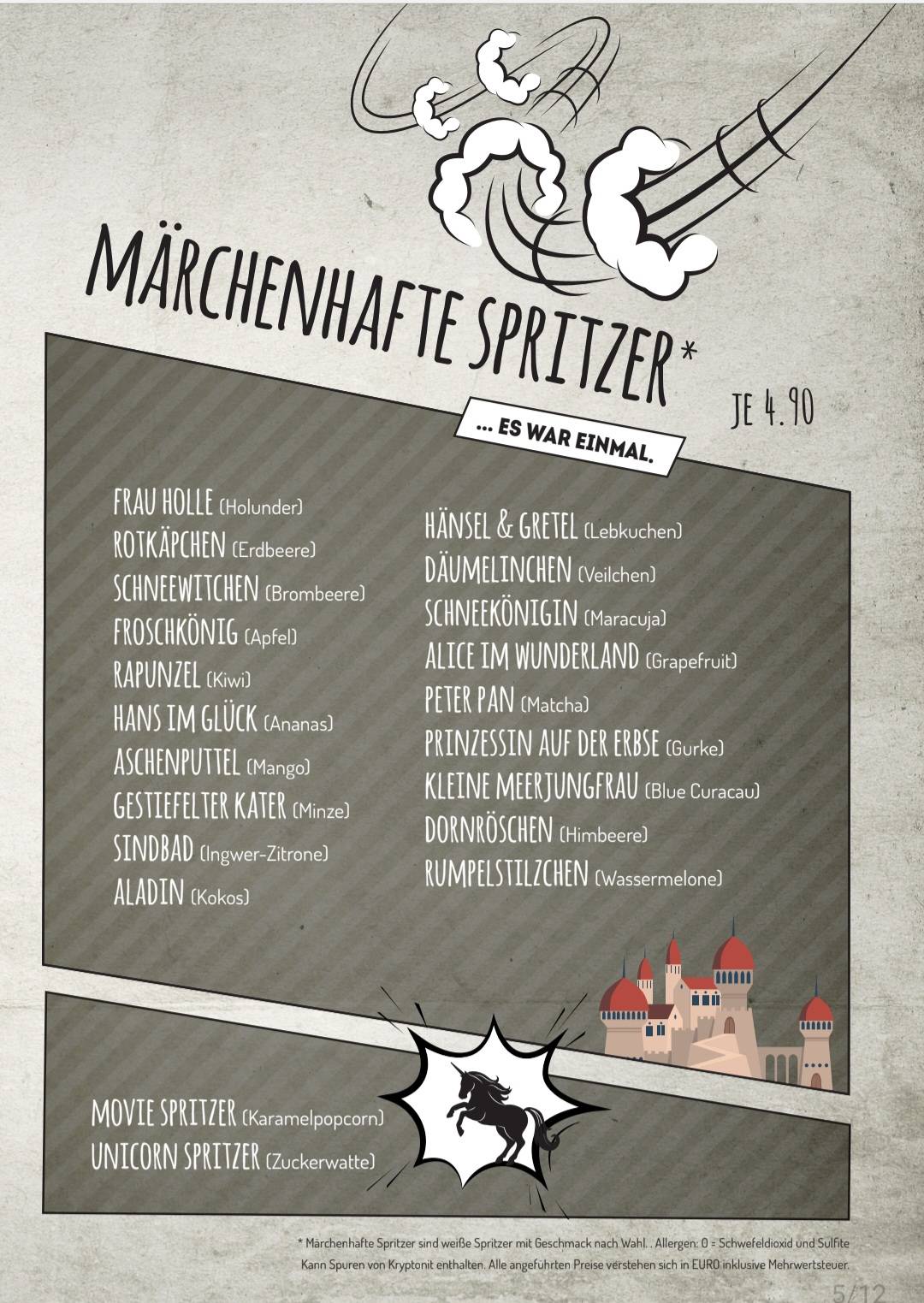 Menu de Geek's Café-Bar