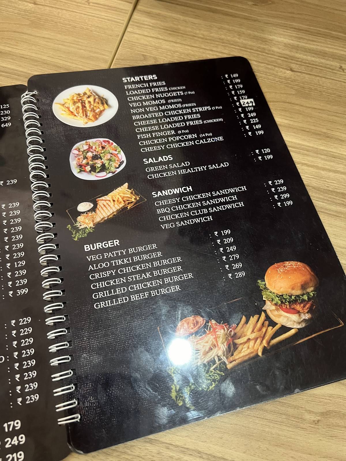 Gelato Cafe Kavoos Kitchen menu