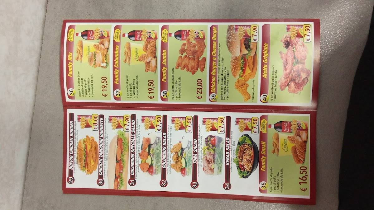 Menu di Columbus Chicken 