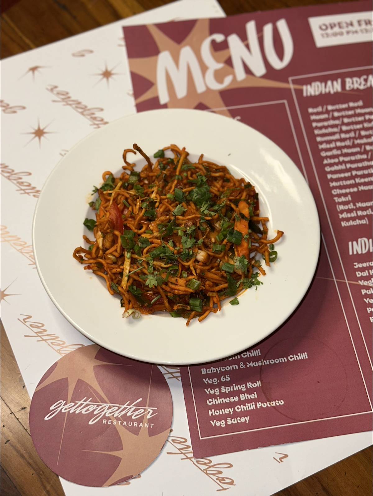 Gettogether Restaurant menu
