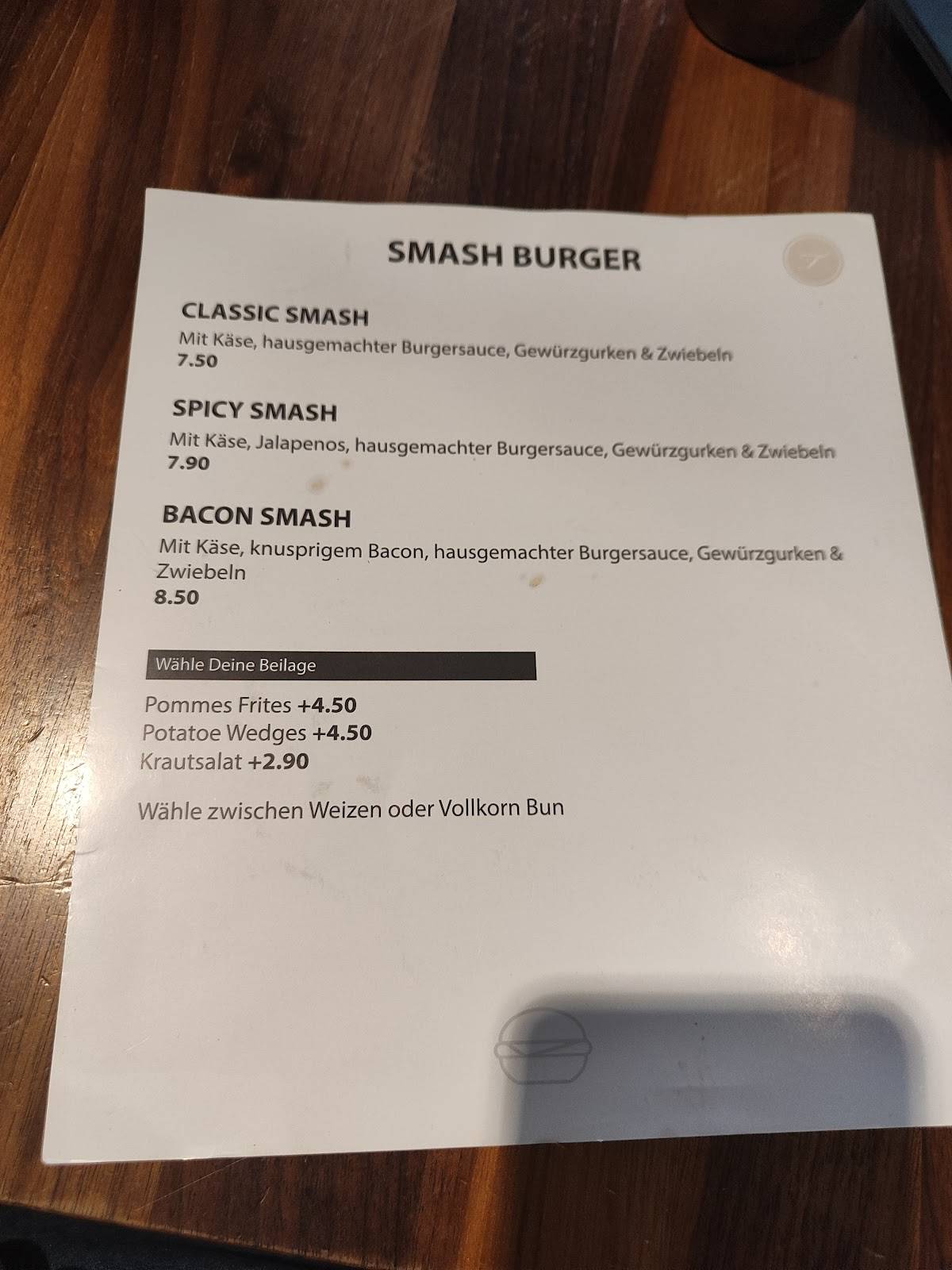 Menu de Türmchen