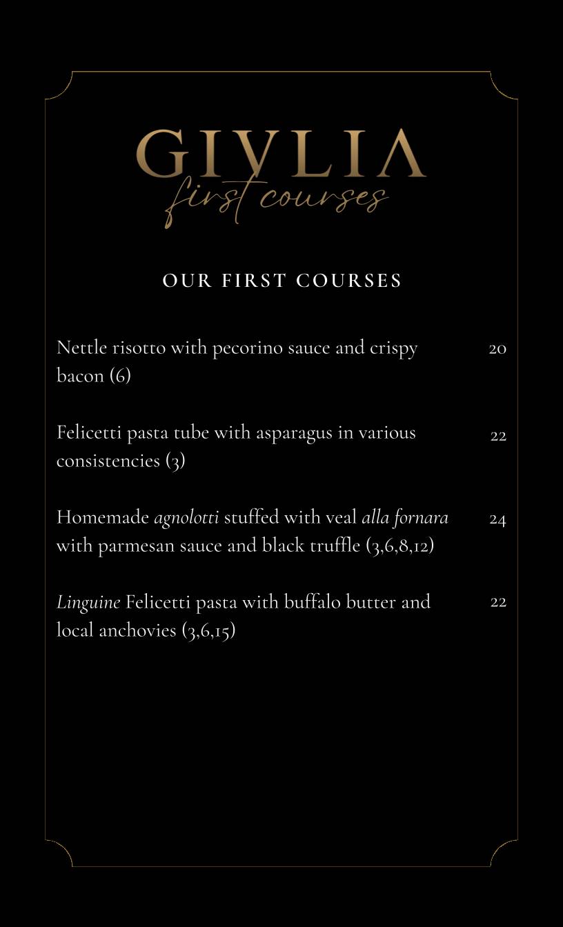 Menu di Giulia Restaurant 