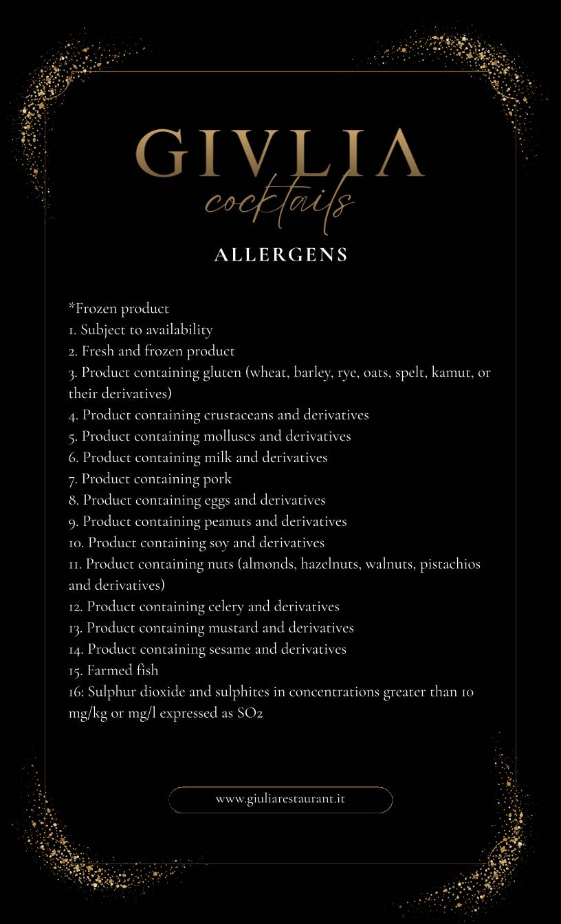 Menu di Giulia Restaurant 