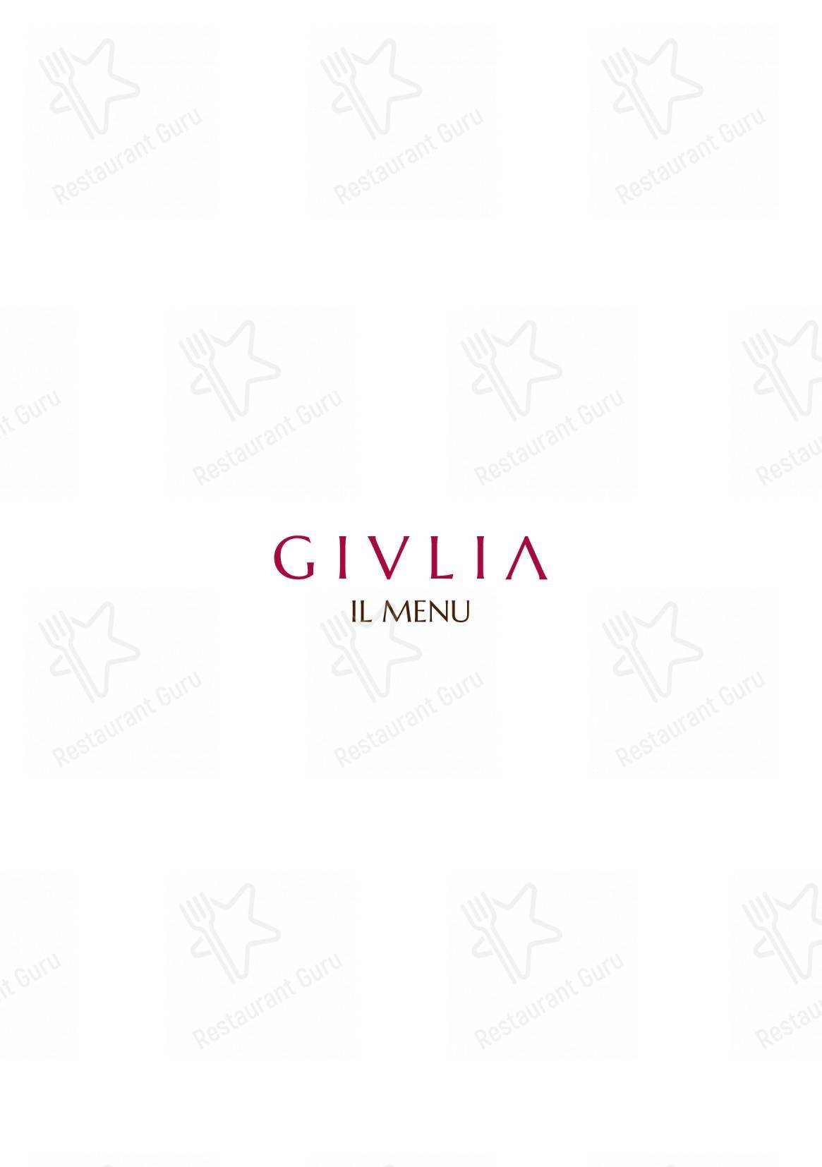 Menu per Giulia Restaurant in Roma