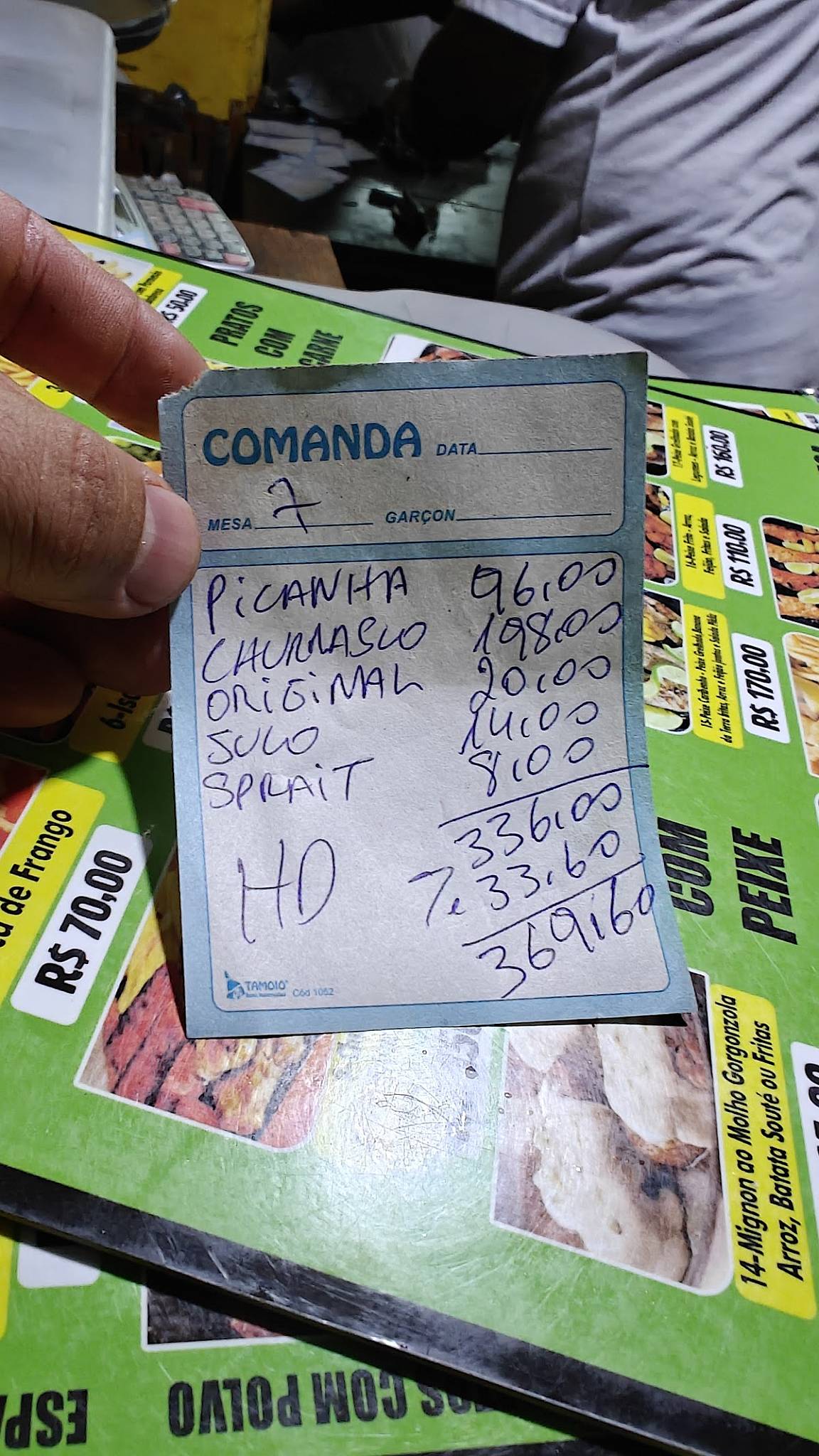 God is Good cardápio