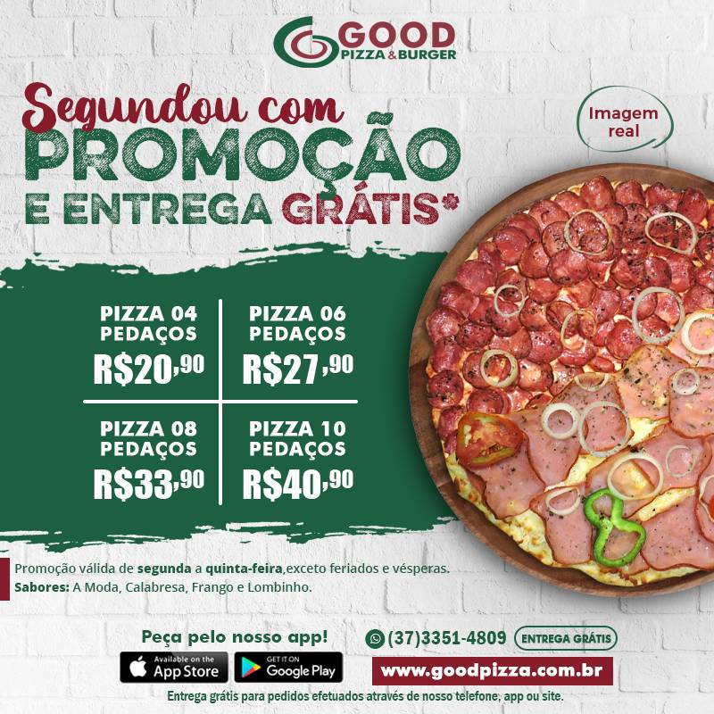 GOOD PIZZA cardápio
