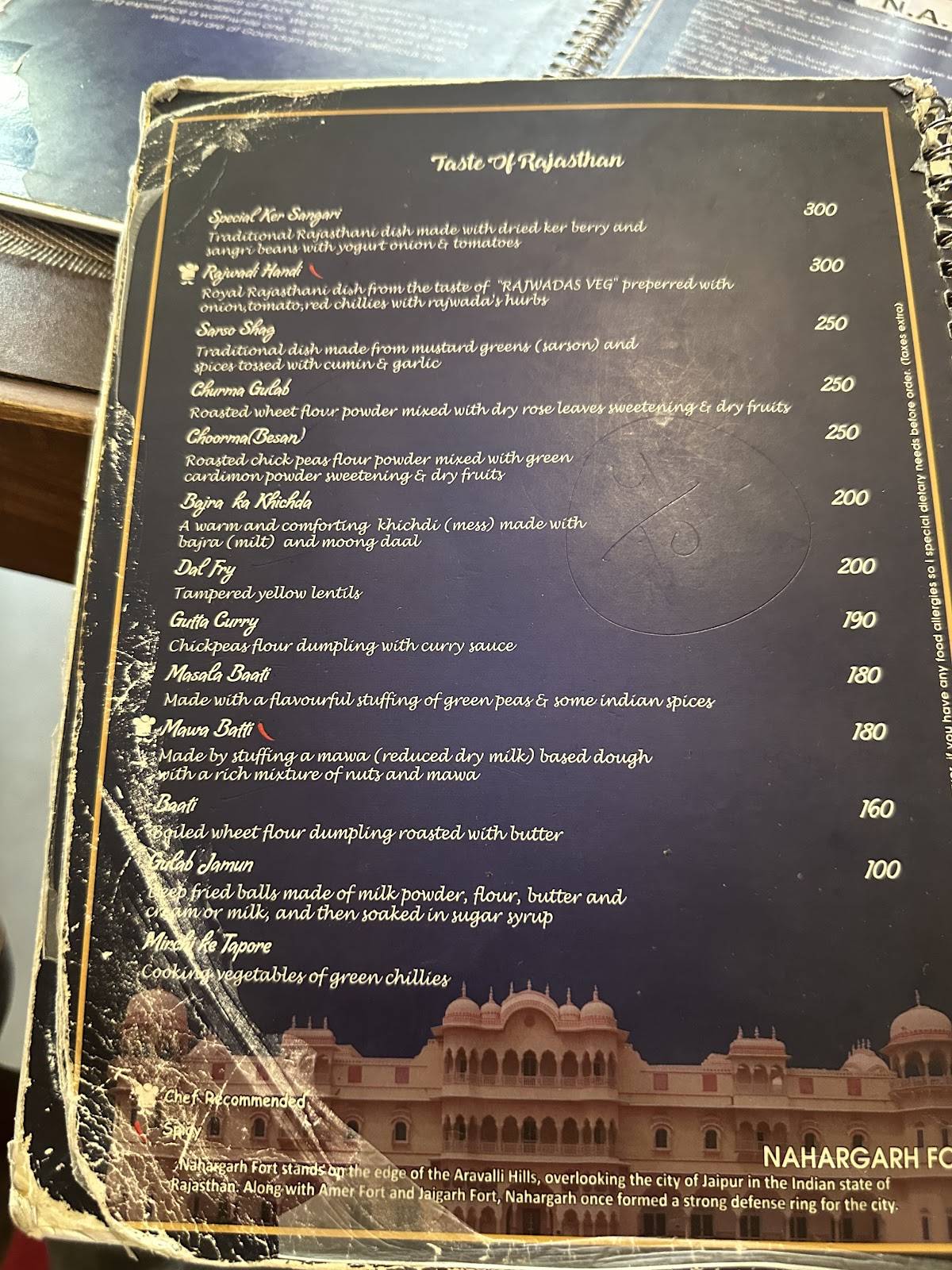 Govindam Retreat menu