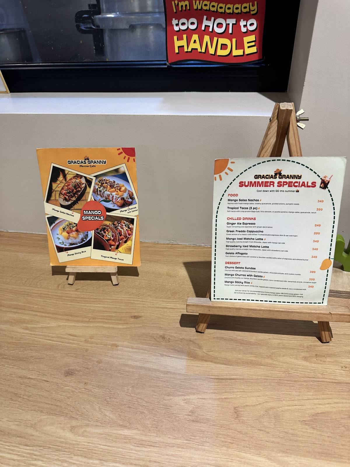 Gracias Granny Mexican Cafe menu