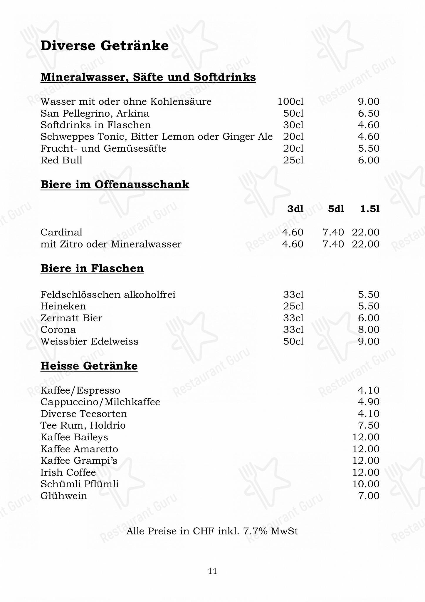 Menu di Grampi’s Bar & Restaurant - Ночное меню