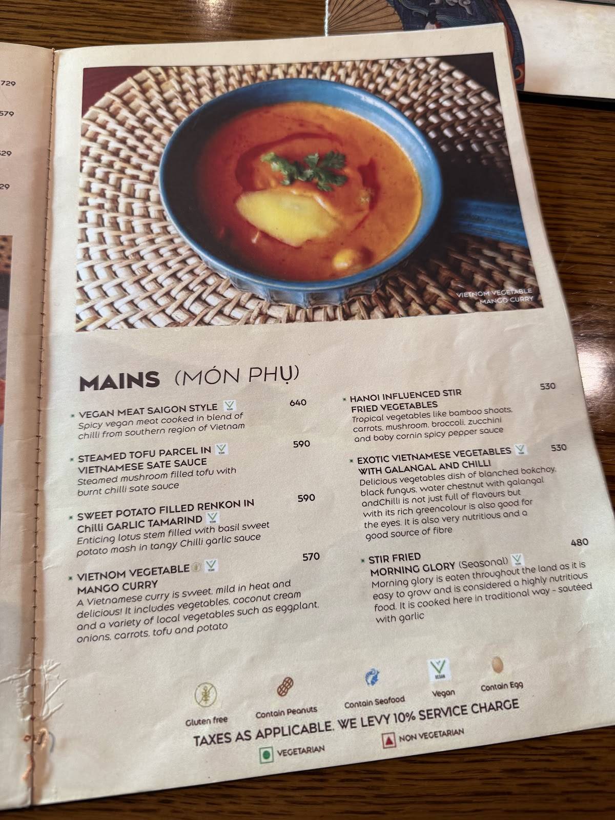 VIET:NOM menu