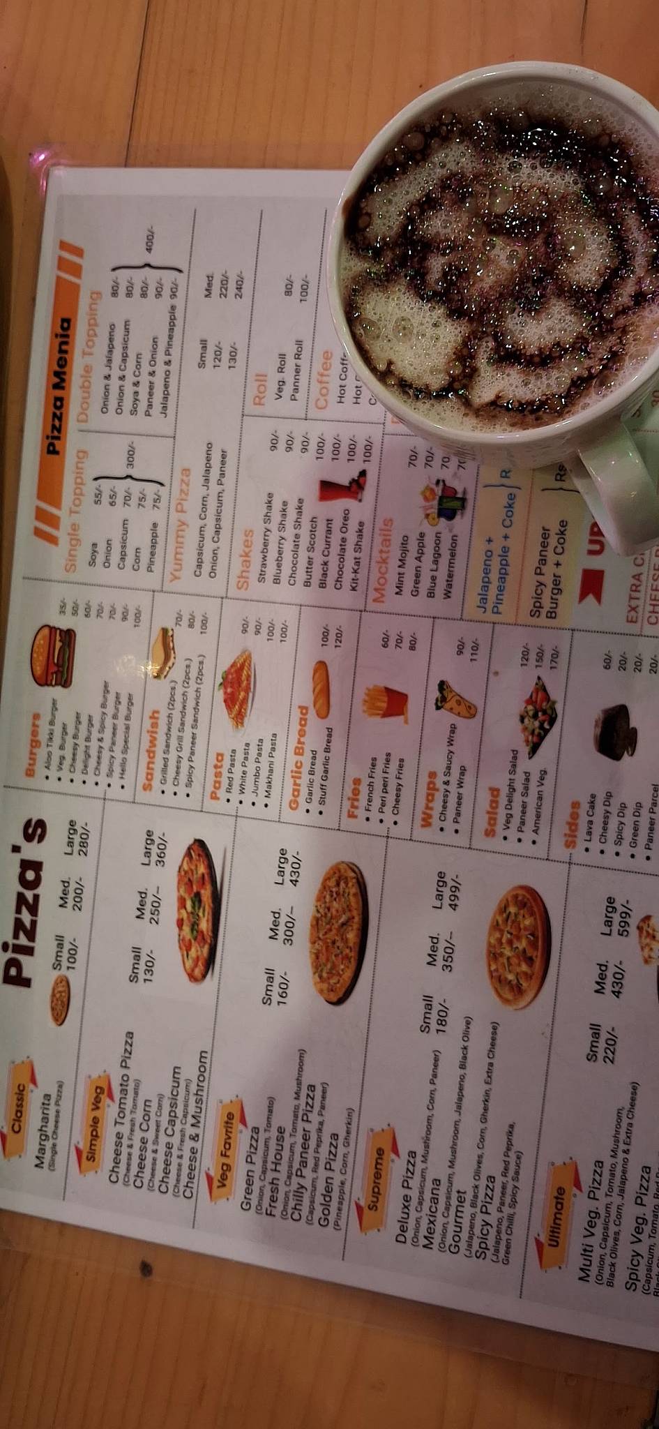 Hello Food menu