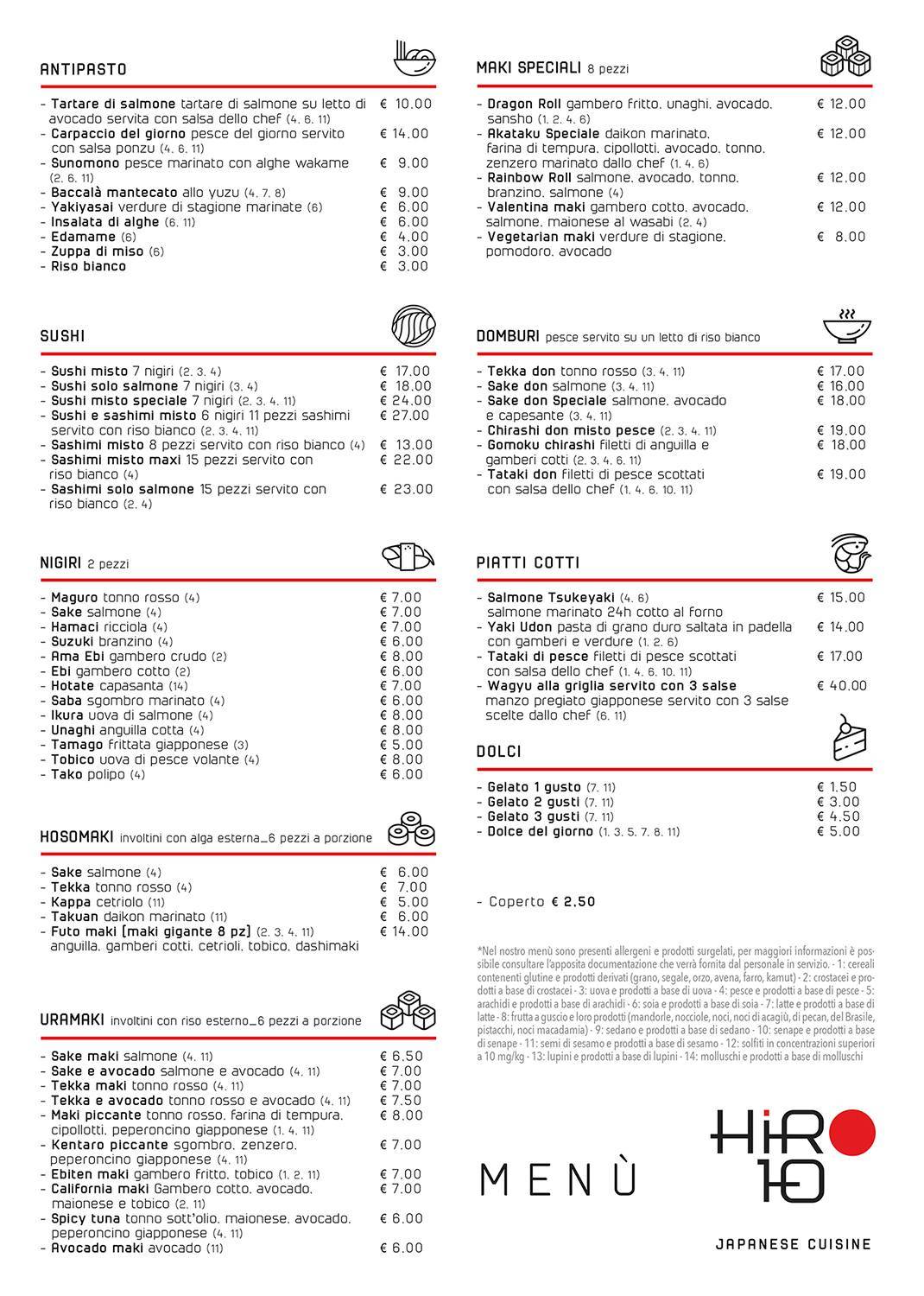 Menu di Hiro 10 