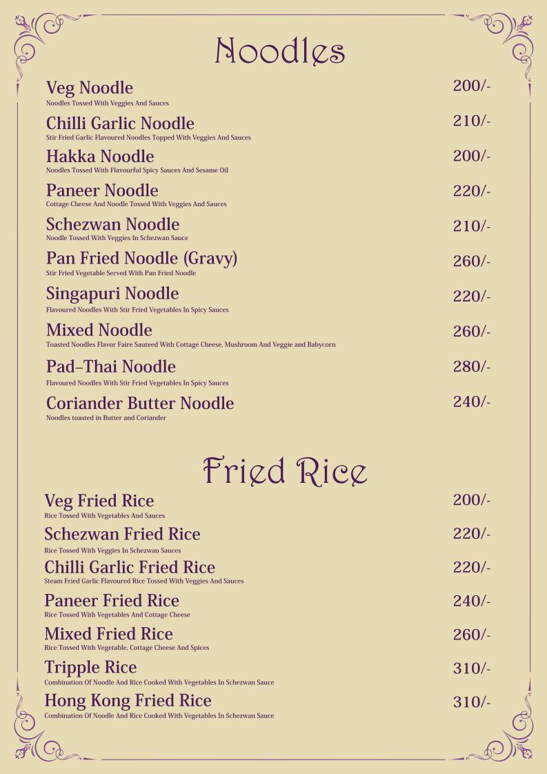 Hislerim Restaurant menu